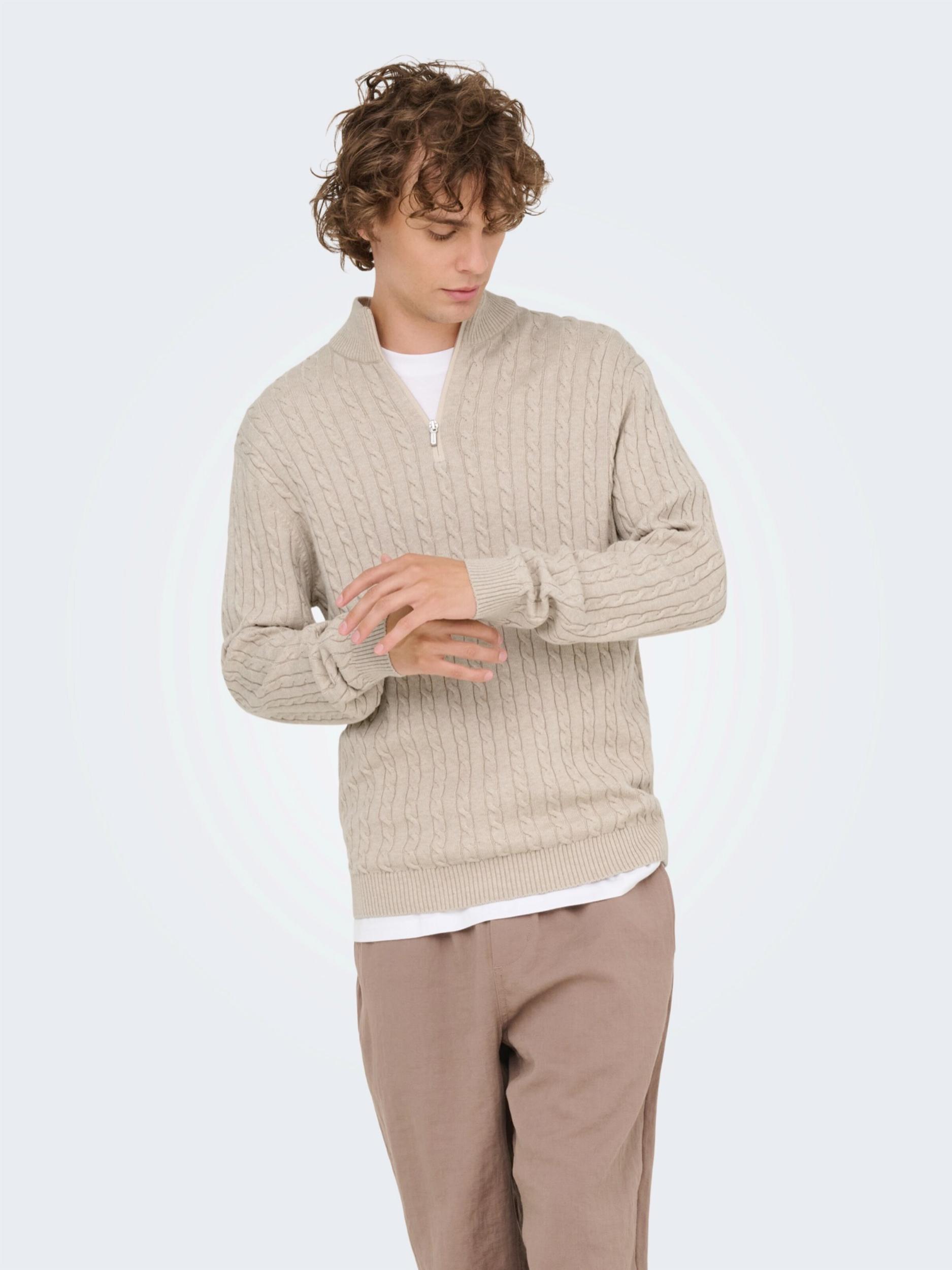 Only & Sons Sweter 'ONSLoui' beżowy