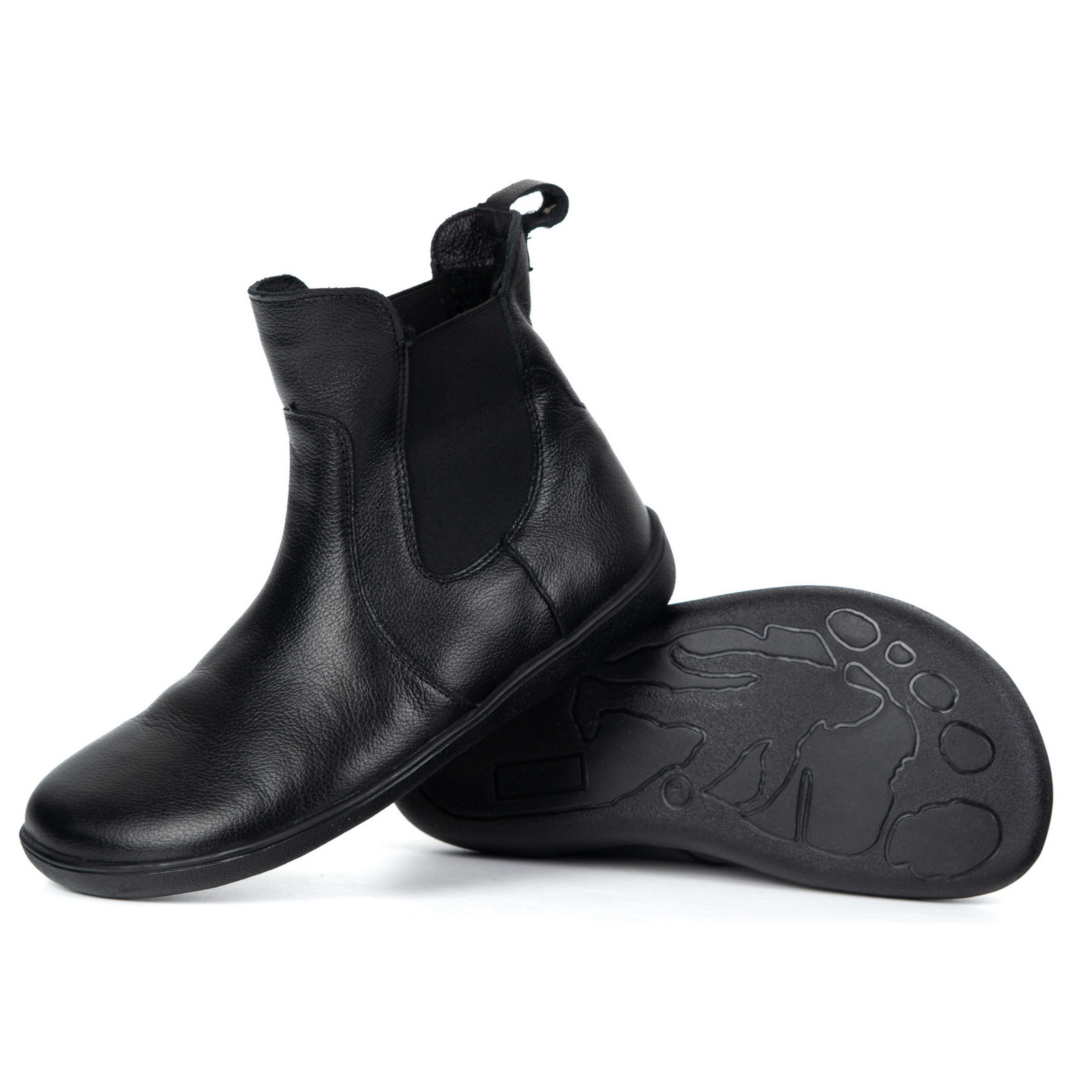 Barefoot damskie sztyblety buty zimowe Olivier 1797POL czarne