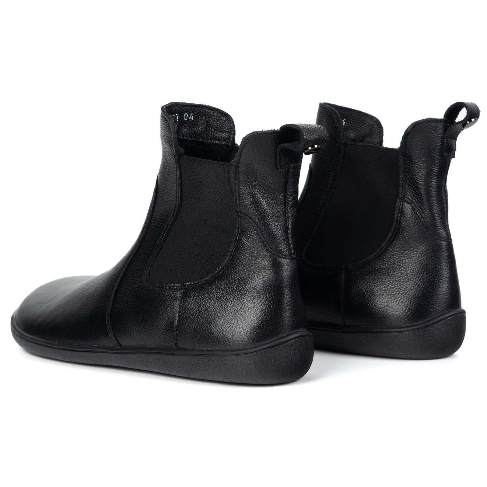 Barefoot damskie sztyblety buty zimowe Olivier 1797POL czarne