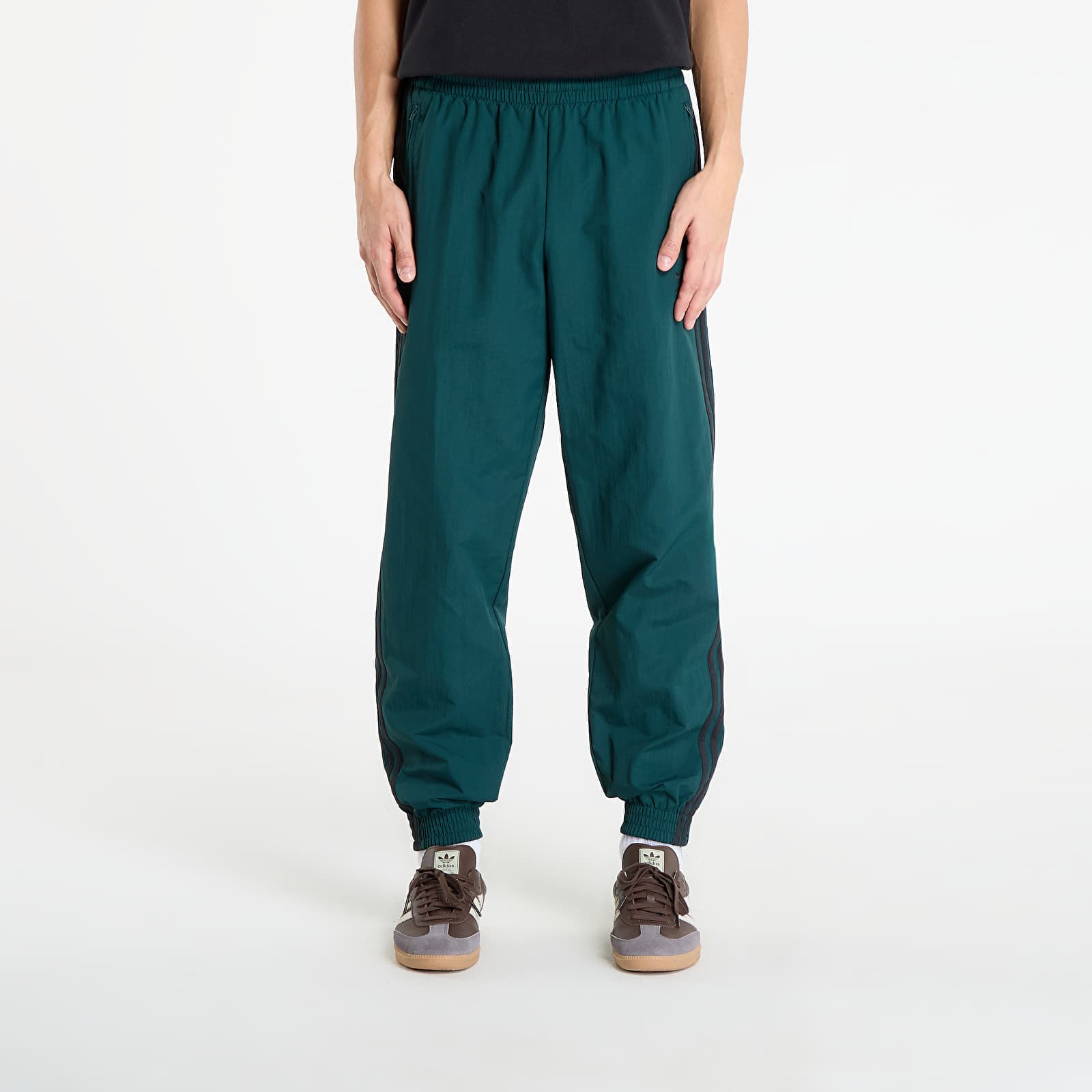 adidas Originals Spodnie adidas Adicolor Woven Firebird Track Tracksuit Bottoms Aurora Ivy/ Black L