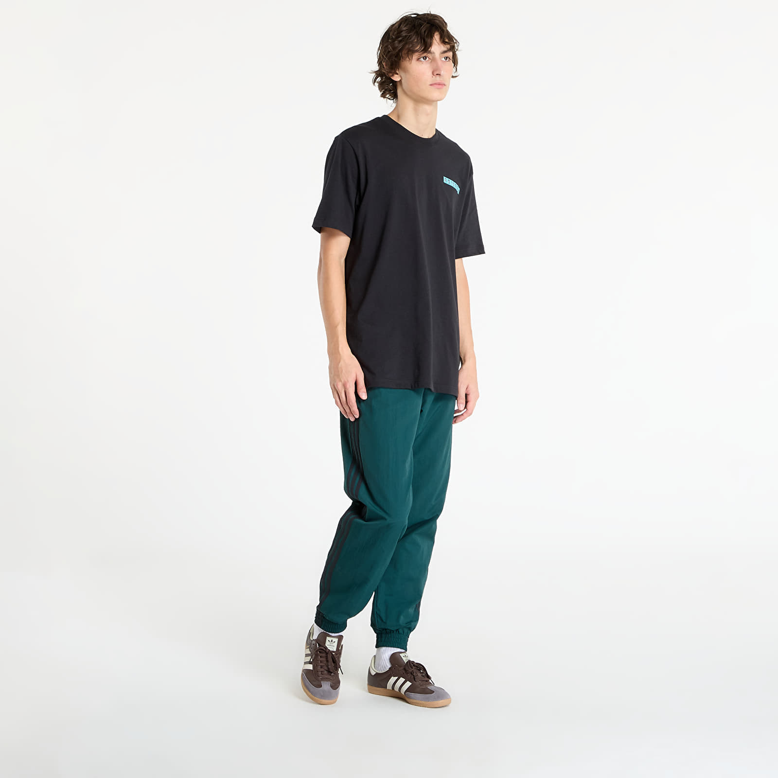 adidas Originals Spodnie adidas Adicolor Woven Firebird Track Tracksuit Bottoms Aurora Ivy/ Black L