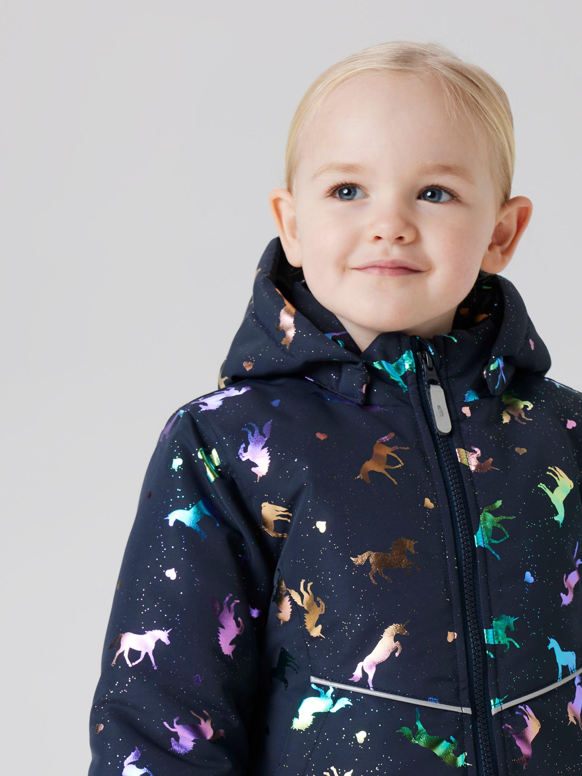 NAME IT Kurtka przejściowa 'NMFMaxi' szafir / brązowy / fioletowy / srebrny