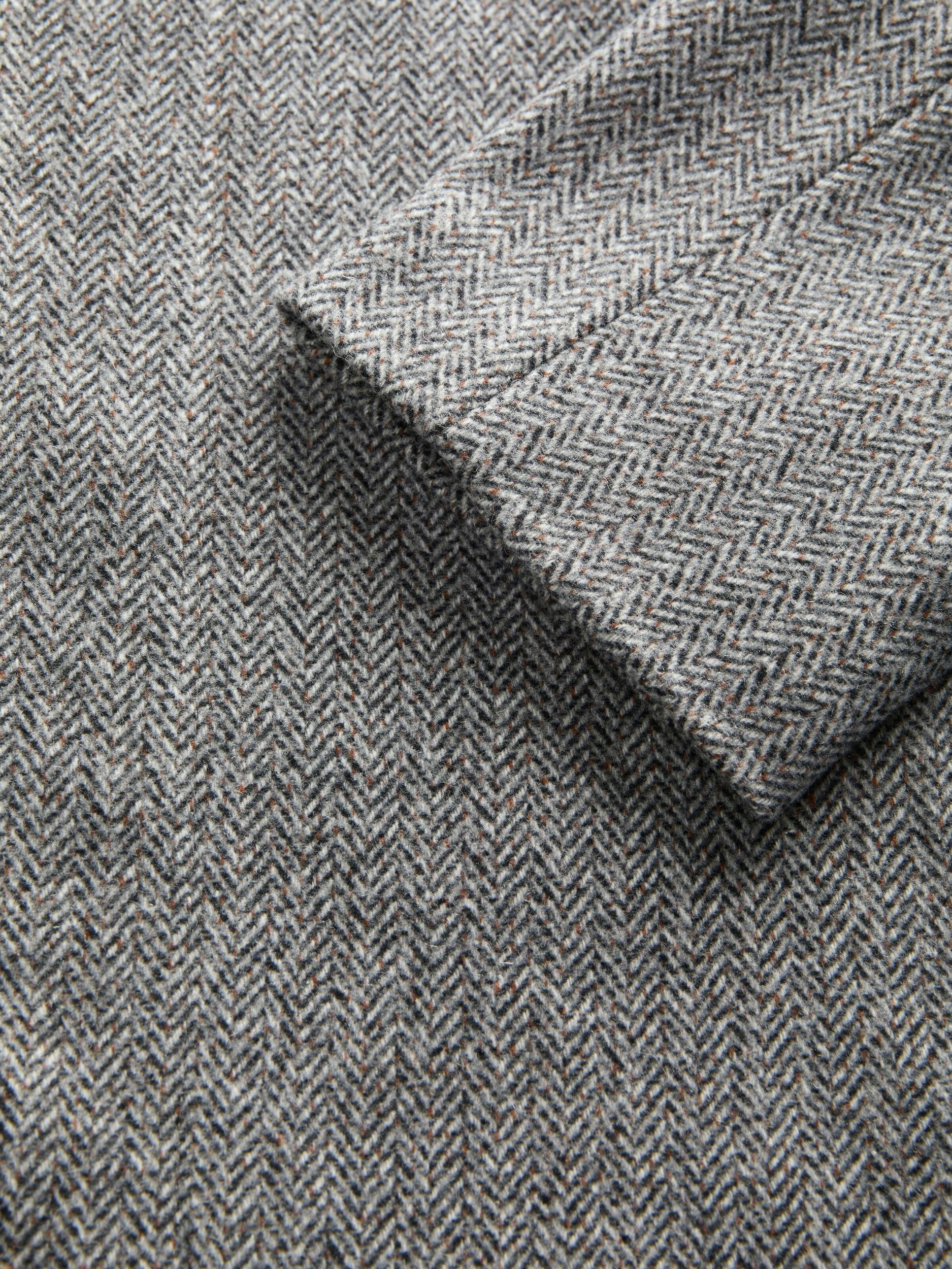 JACK & JONES Płaszcz przejściowy 'JORNorrebro' czekoladowy / nakrapiany szary