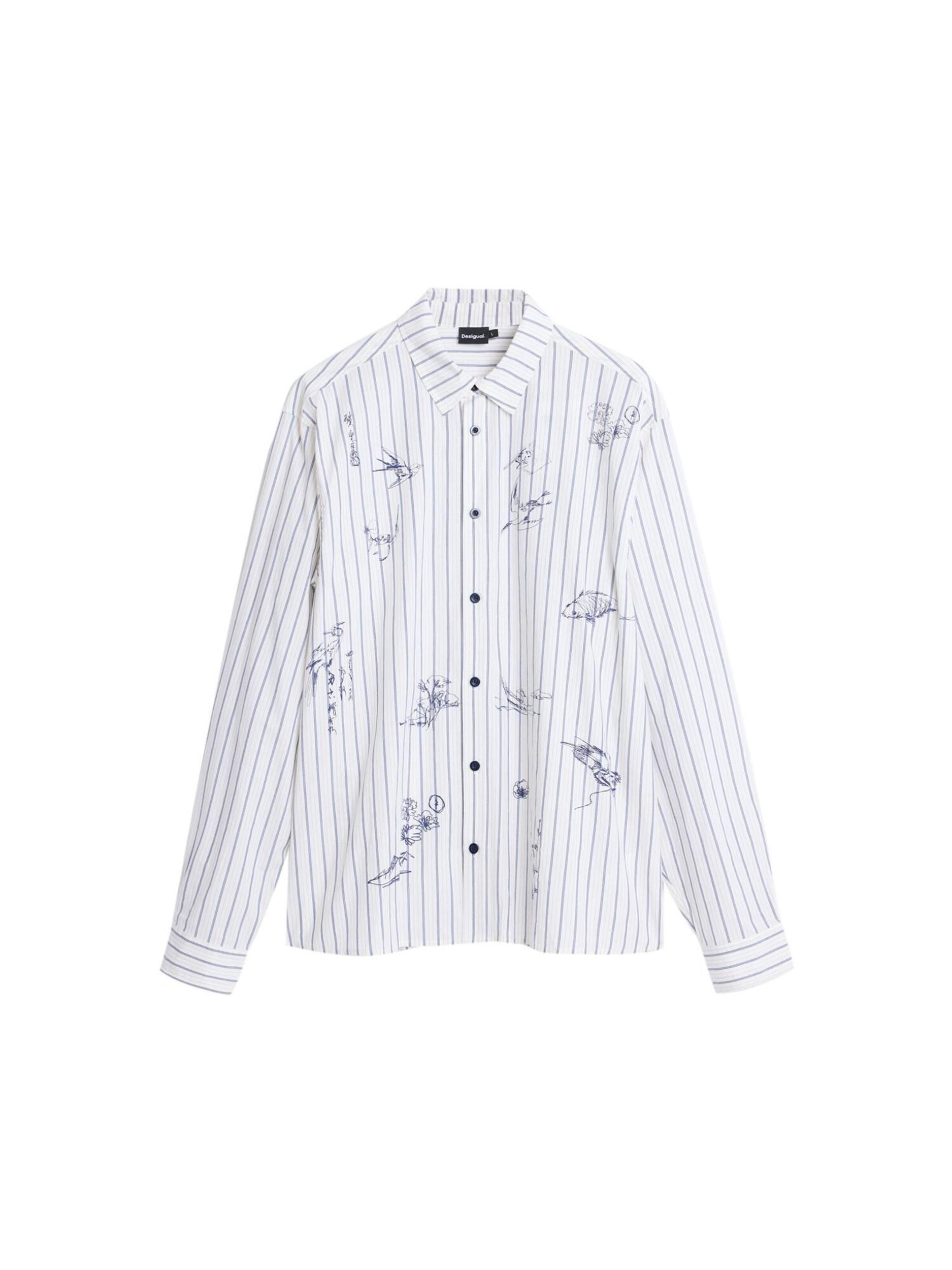 Desigual Koszula ciemny niebieski / biały