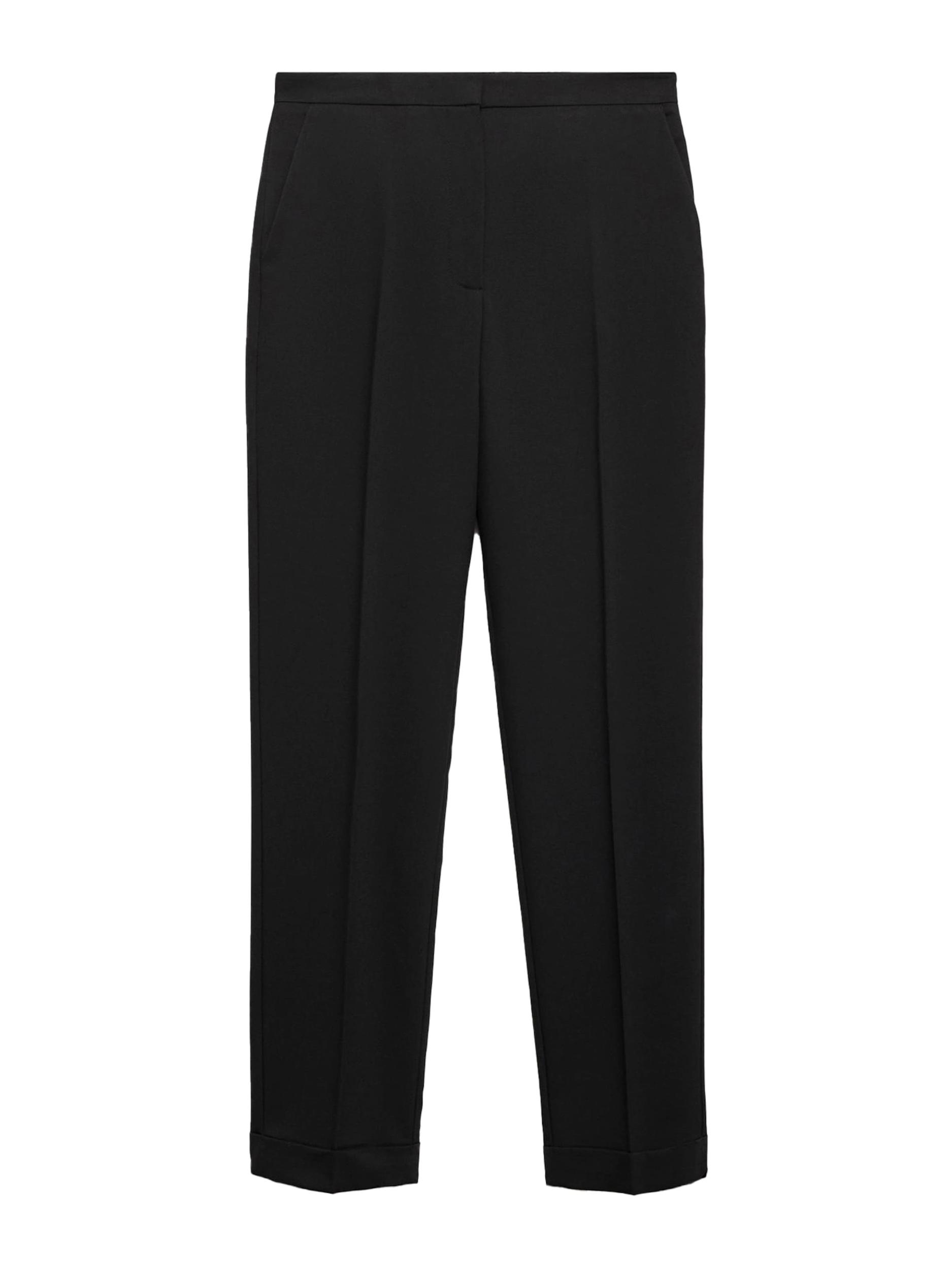 MANGO Spodnie w kant 'BOREAL' czarny