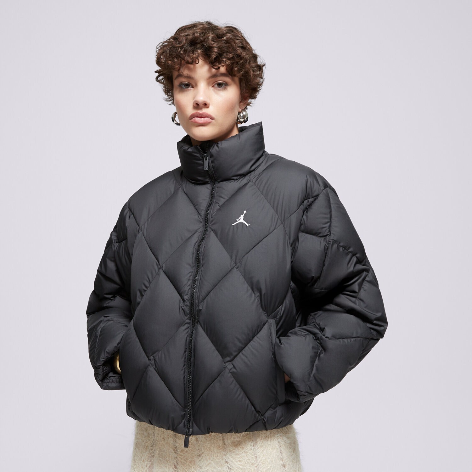 Jordan Kurtka W J Brk Puffer Qlt Damskie Odzież Kurtki zimowe HV0417-010 Czarny