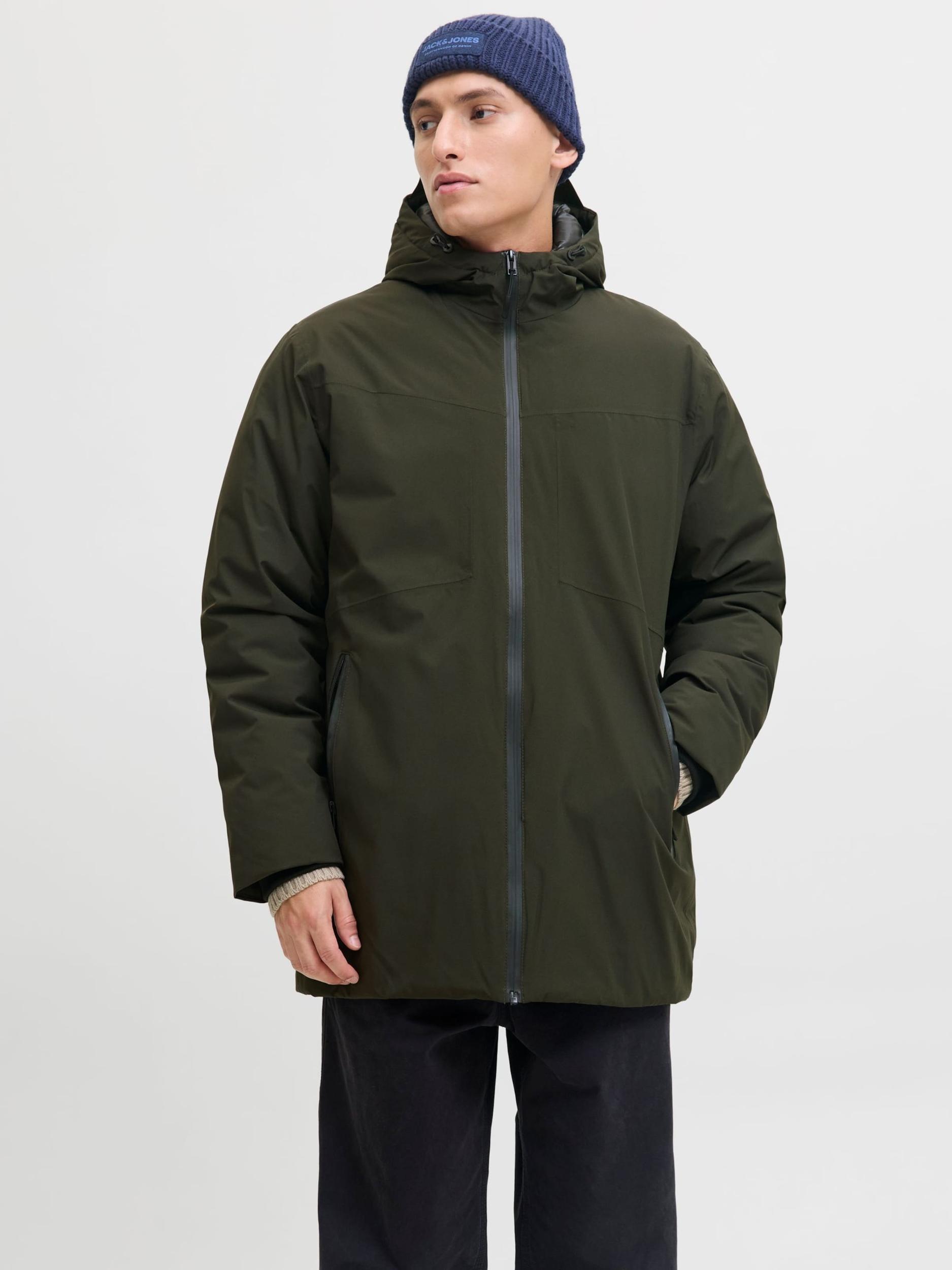 JACK & JONES Parka zimowa 'JWHPlanet' ciemnozielony