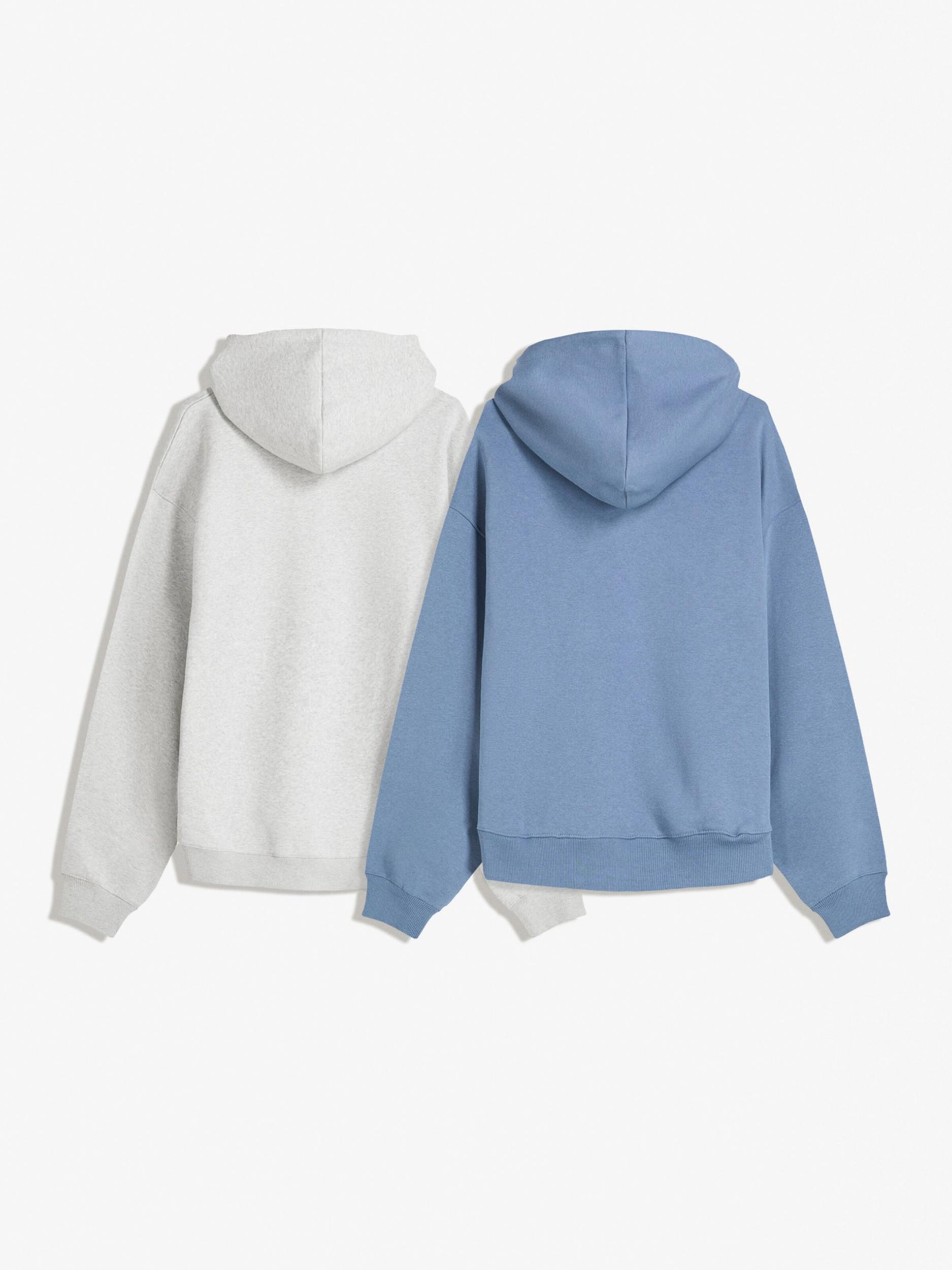 Bershka Bluzka sportowa atramentowy / nakrapiany szary