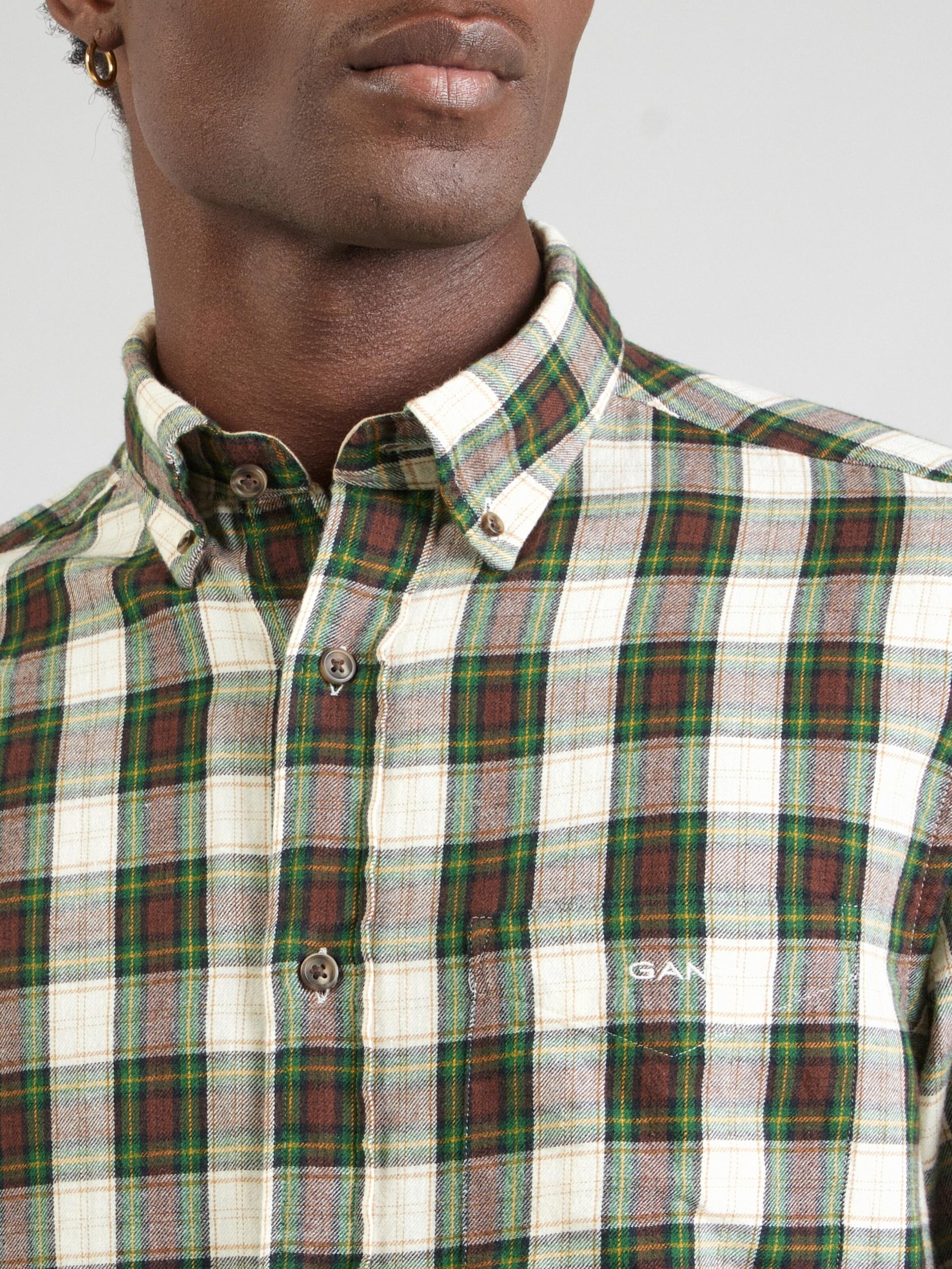 GANT Koszula kremowy / ecru / zielony