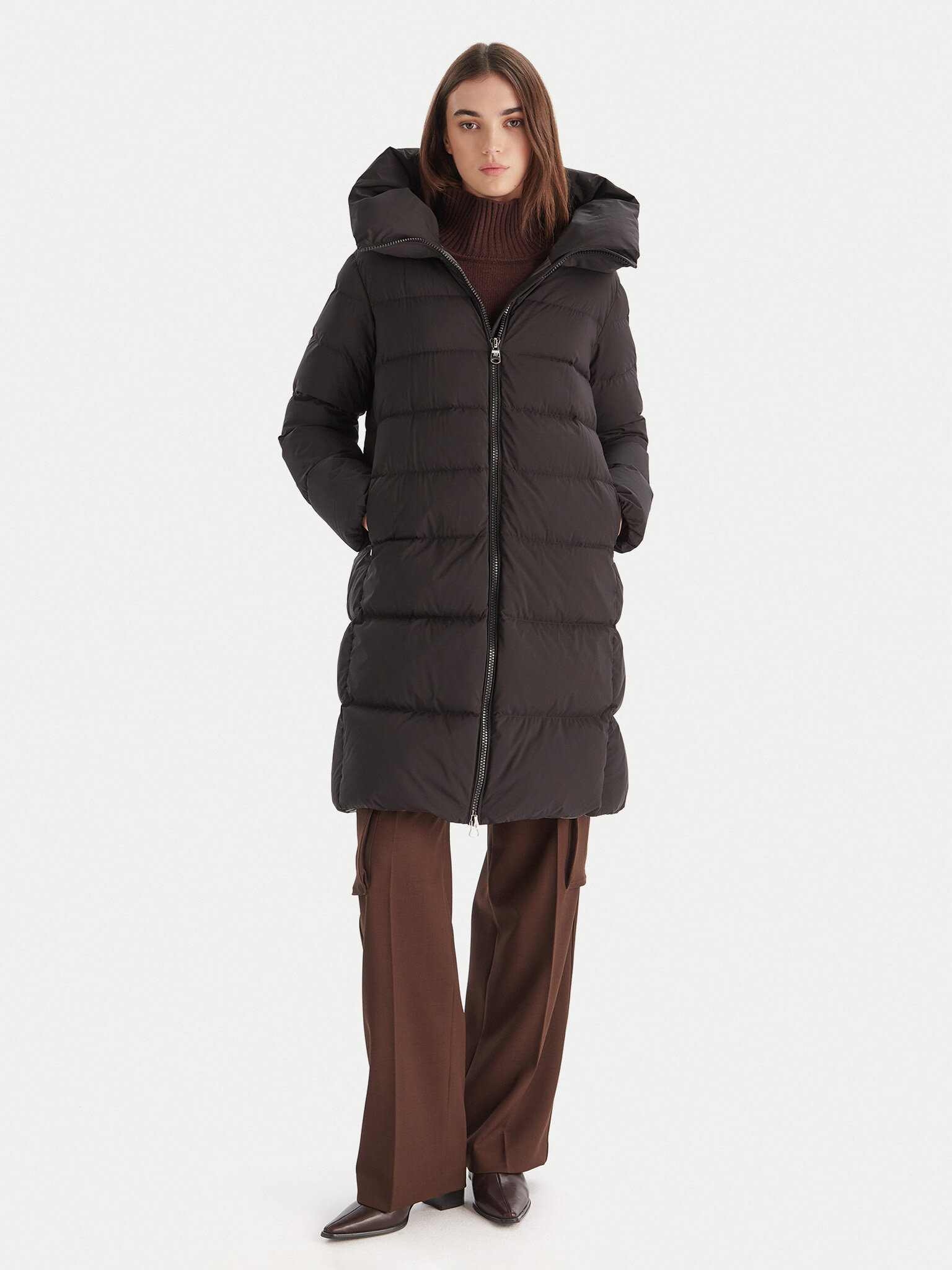 Hetregó Kurtka puchowa Lena 8P697 25WD08 Czarny Regular Fit