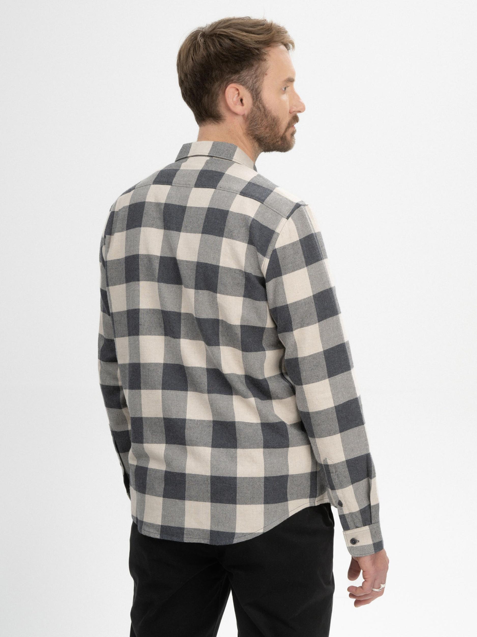 MELA Koszula 'Sahel' jasny beż / szary / antracytowy