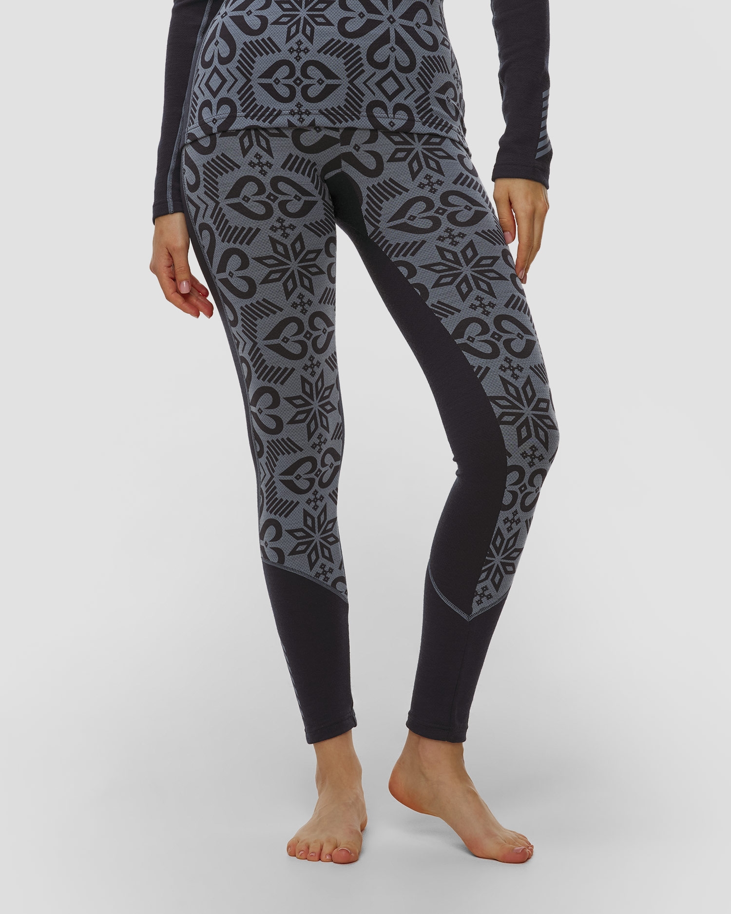 Leginsy Termoaktywne Damskie Helly Hansen W Lifa Merino Midweight Graphic Pant