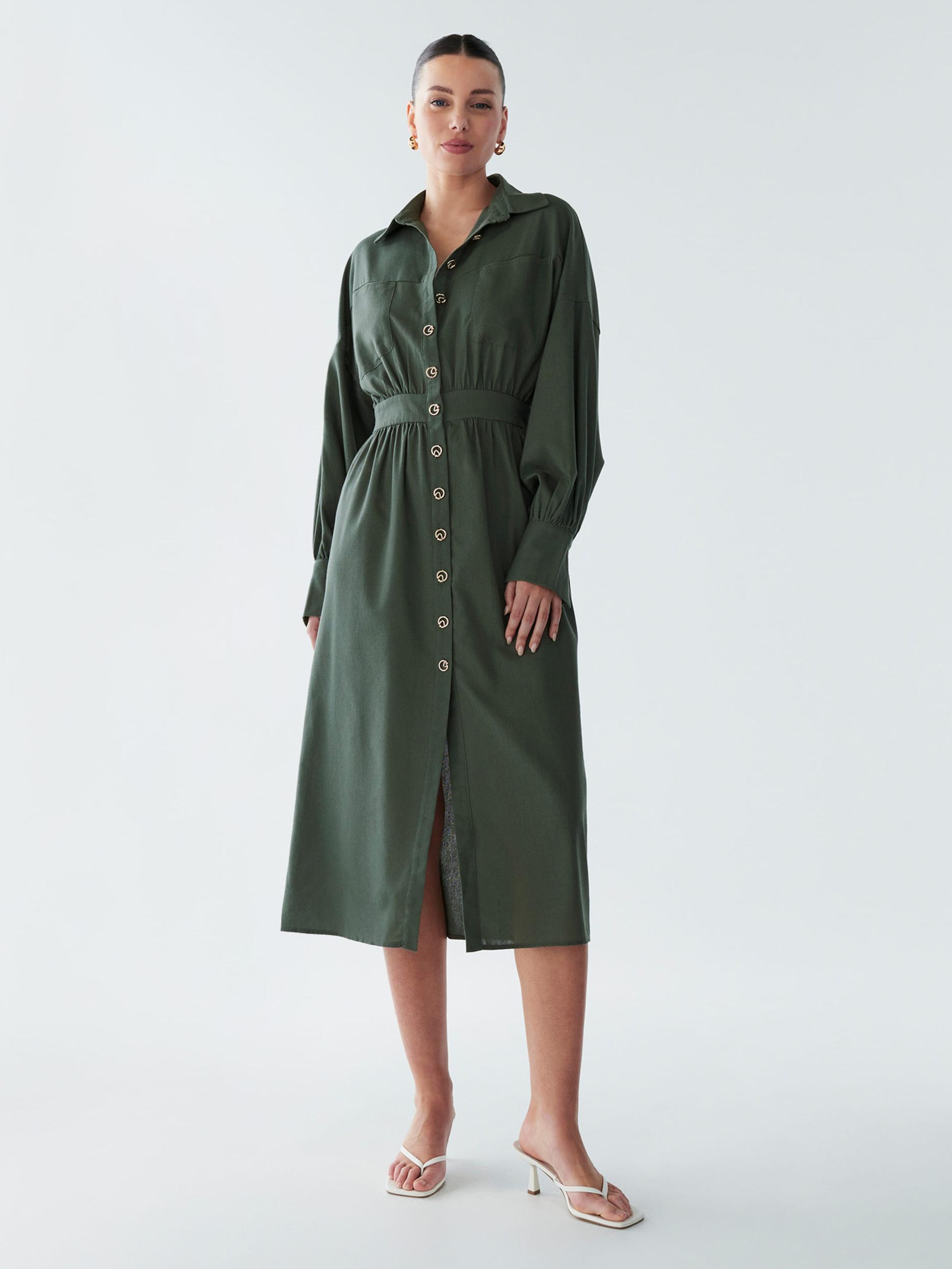 BWLDR Sukienka koszulowa 'Lola' nefryt