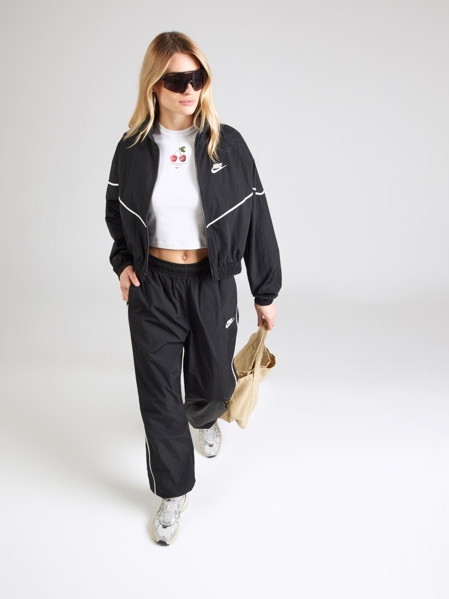 Nike Sportswear Kurtka przejściowa 'SPEED' czarny / biały