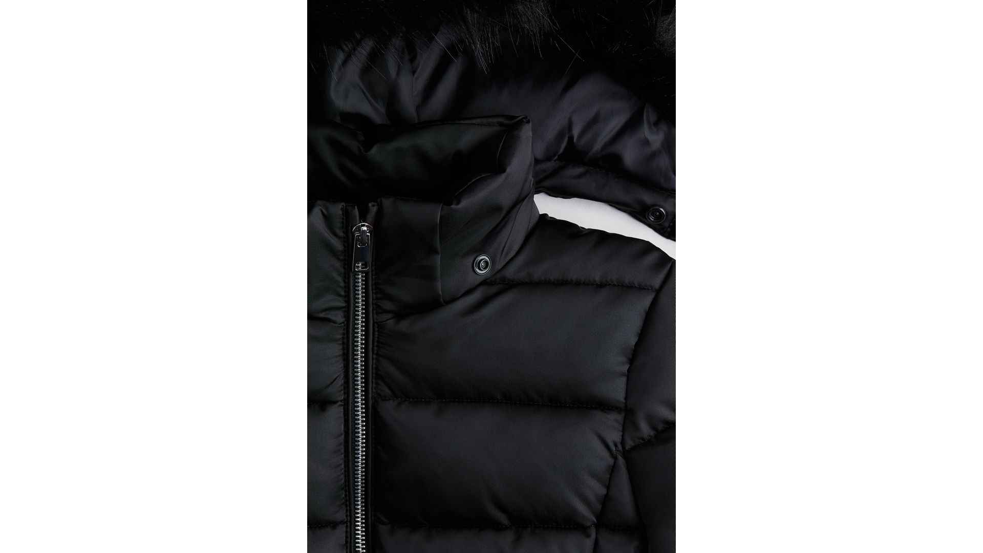 H&M - Kurtka puffer z kapturem - Czarny