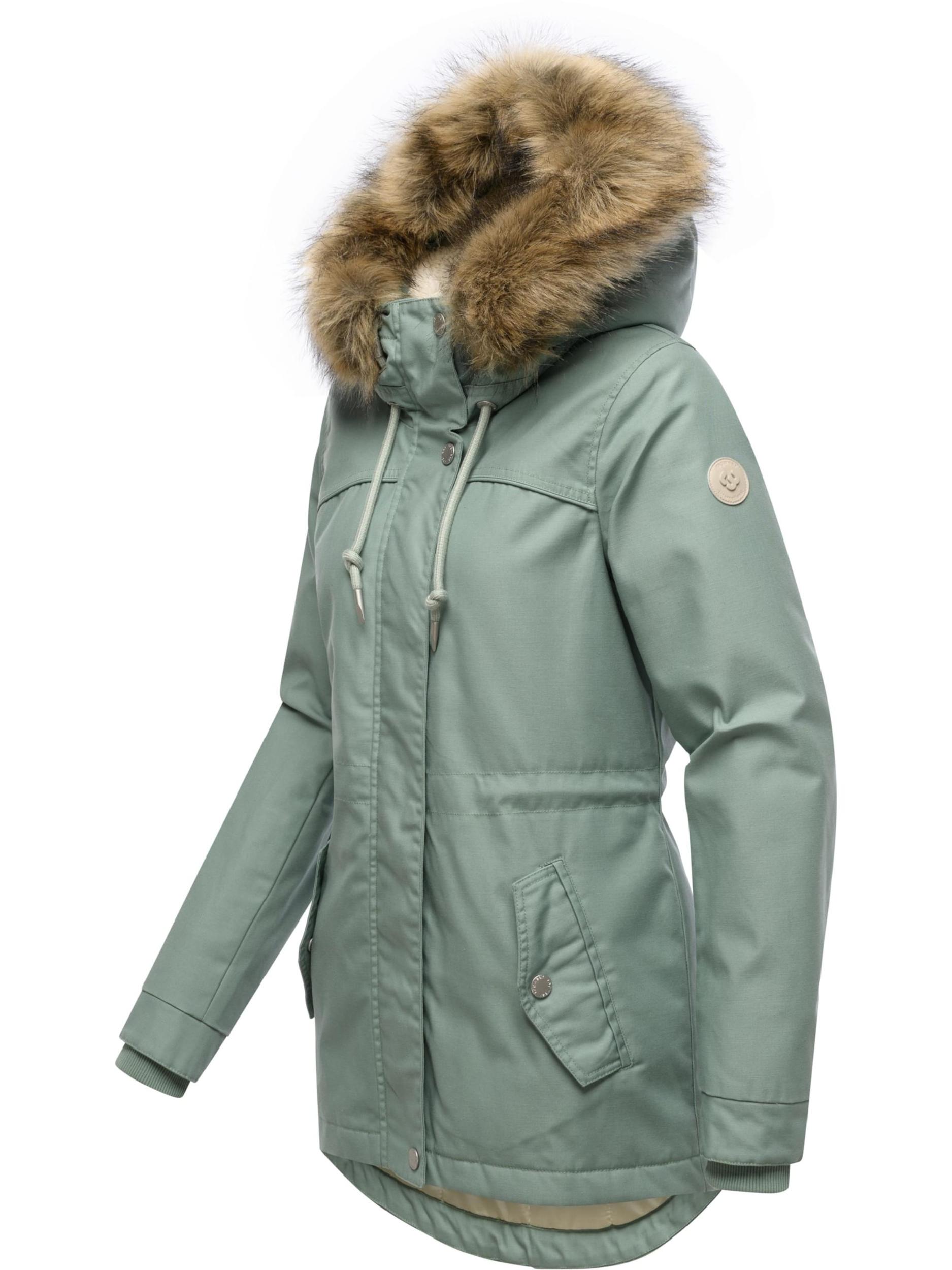 Ragwear Parka zimowa 'Tawny' miętowy