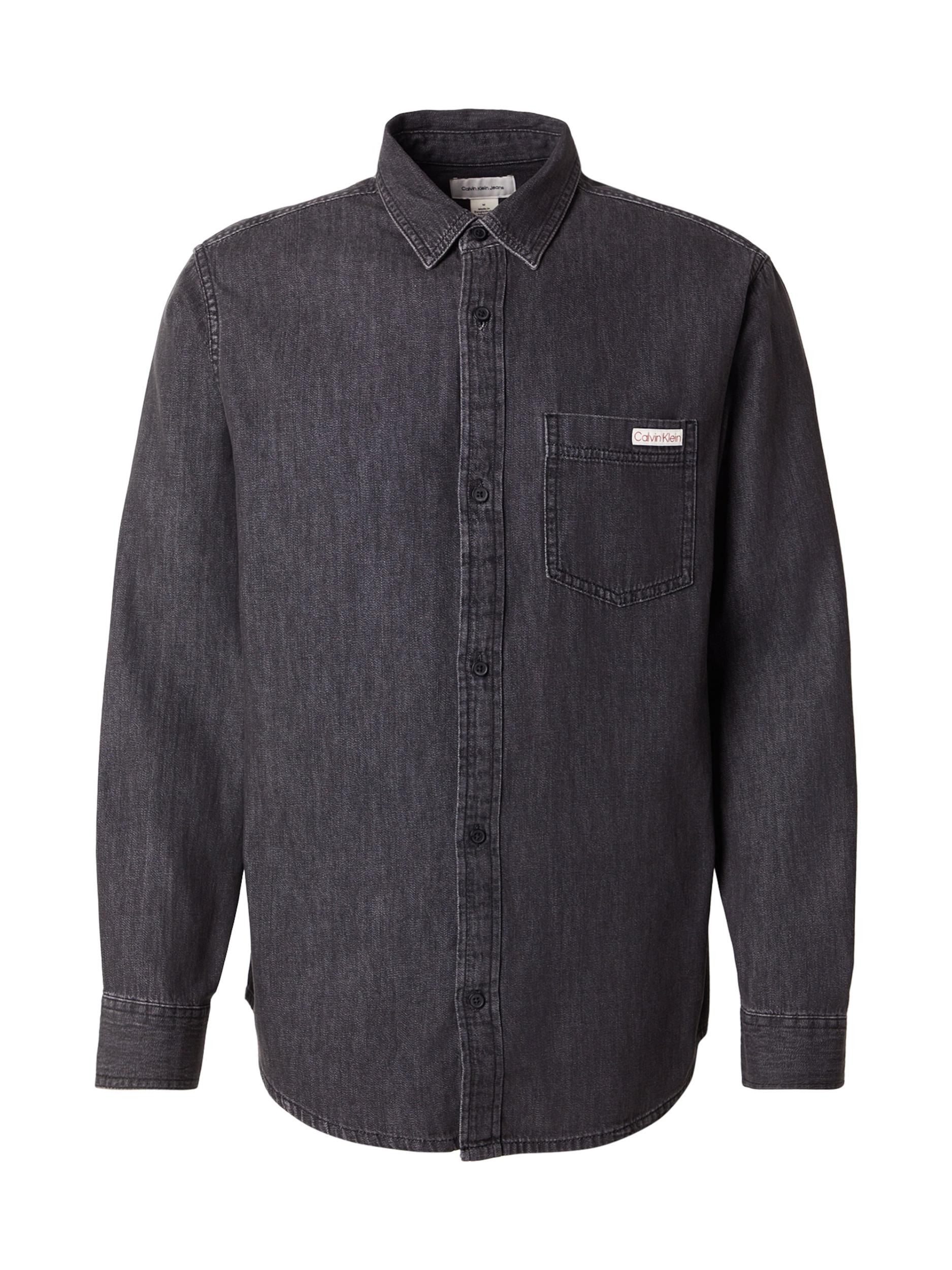 Calvin Klein Jeans Koszula 'CLASSIC' czarny denim