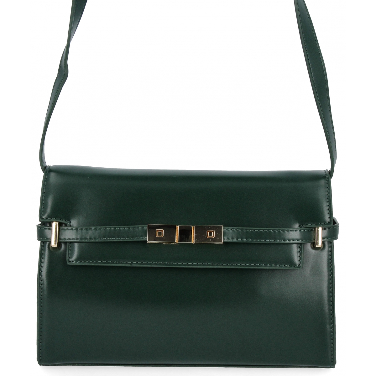 Elegancka Torebka Damska Listonoszka firmy Herisson 17R506 Butelkowa Zieleń