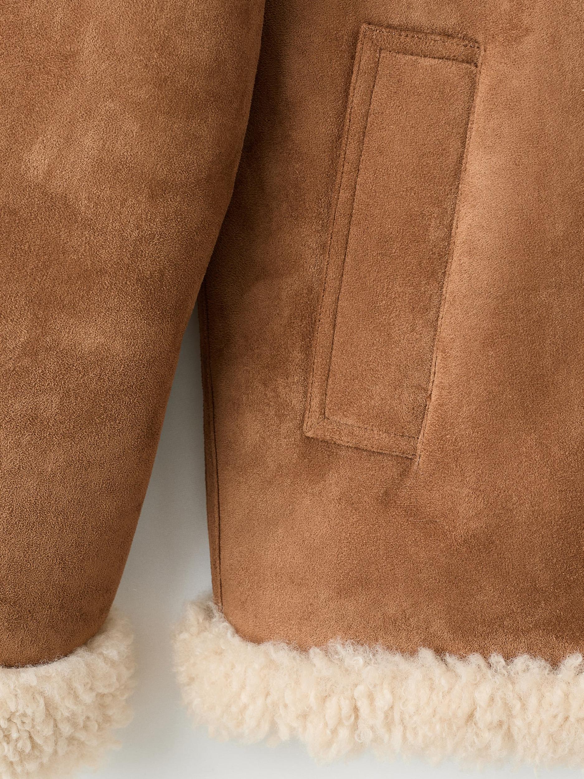 MANGO Kurtka przejściowa 'Adriana' jasny beż / karmelowy