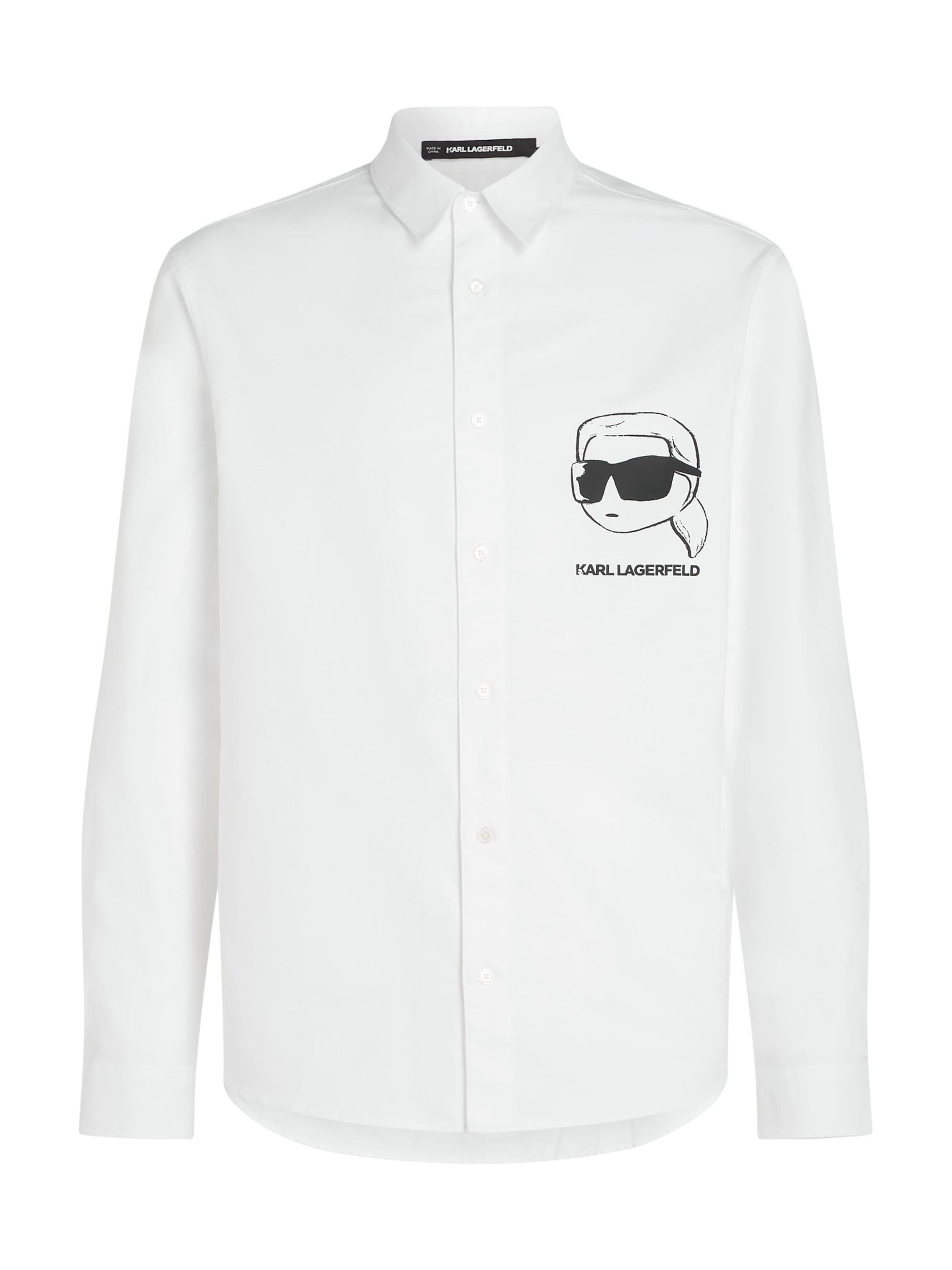 Karl Lagerfeld Koszula czarny / biały