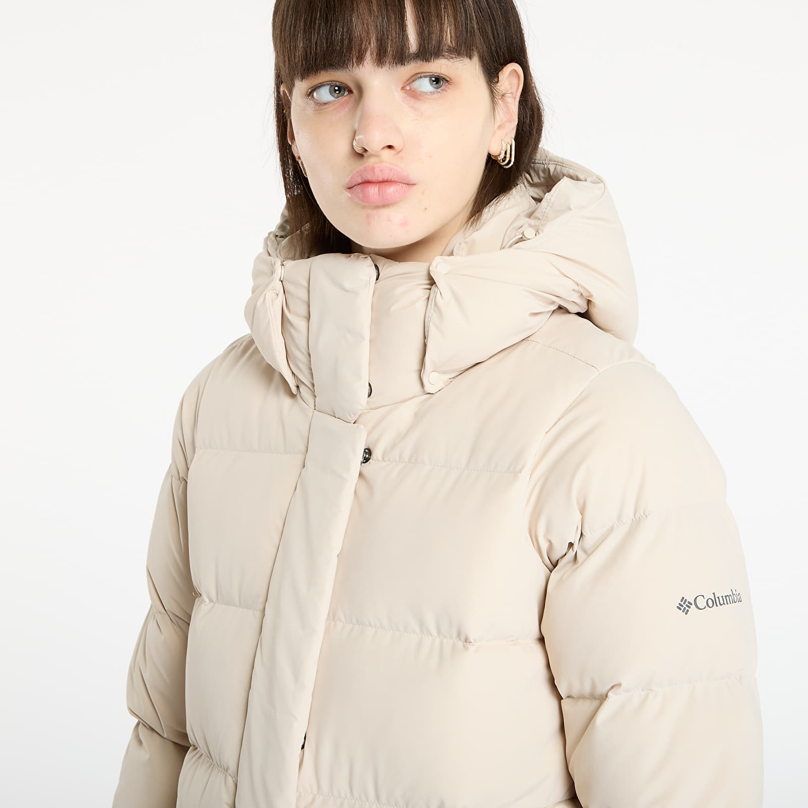 Kurtka Columbia Amaze Puff Long Hooded Jacket Dark Stone L