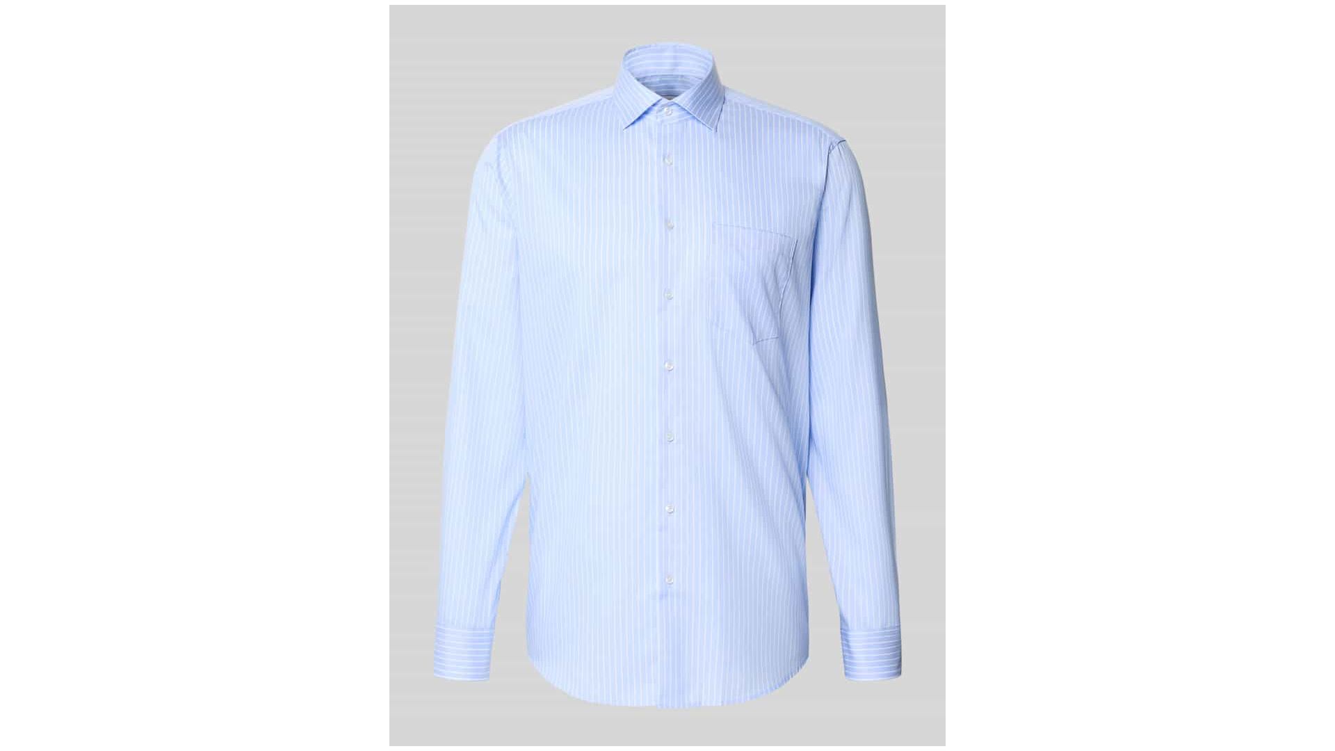 SEIDENSTICKER REGULAR FIT Koszula biznesowa o kroju regular fit z kołnierzykiem typu kent i kieszenią na piersi