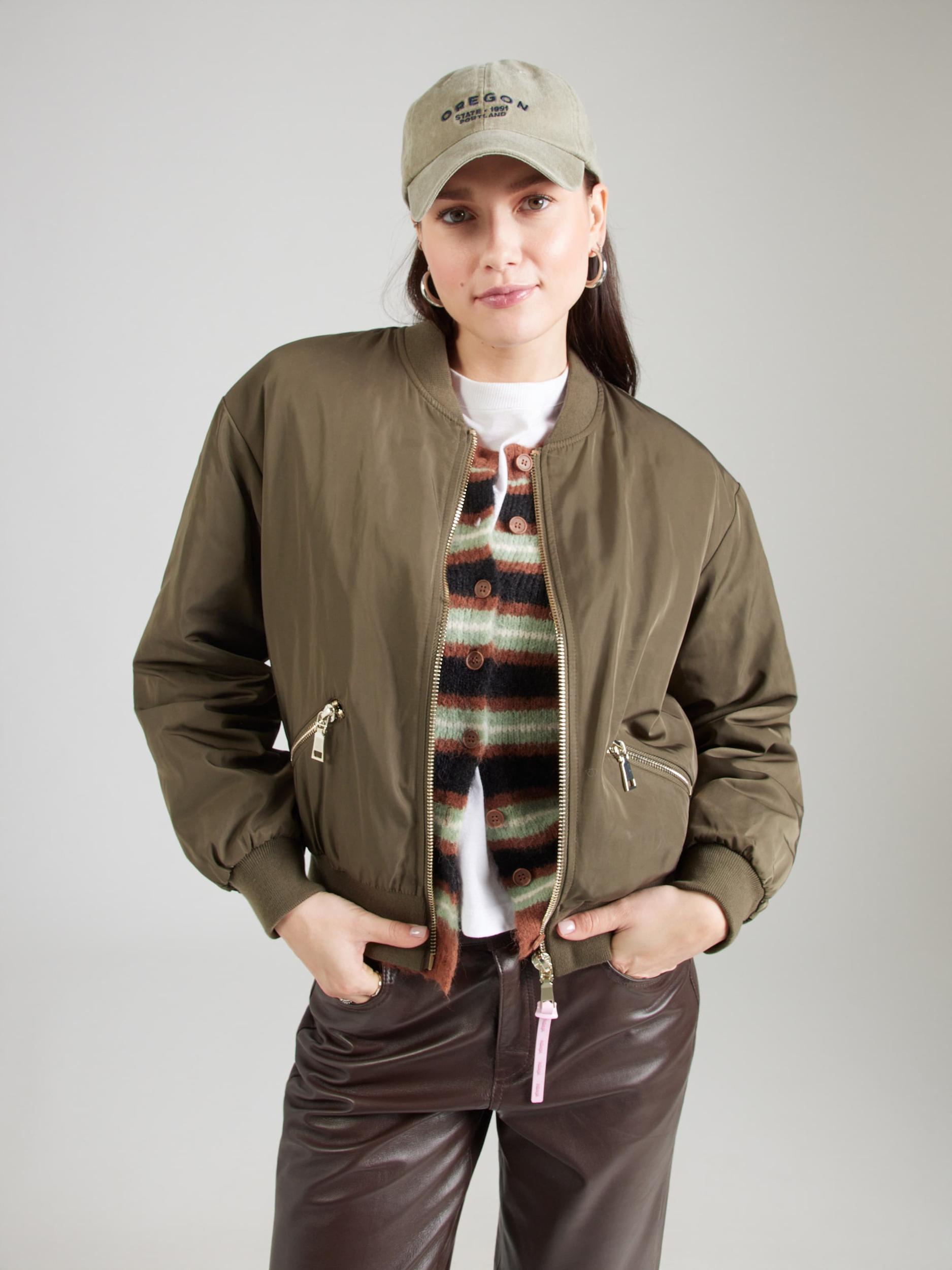 NÜMPH Kurtka przejściowa 'ELLANORA' oliwkowy