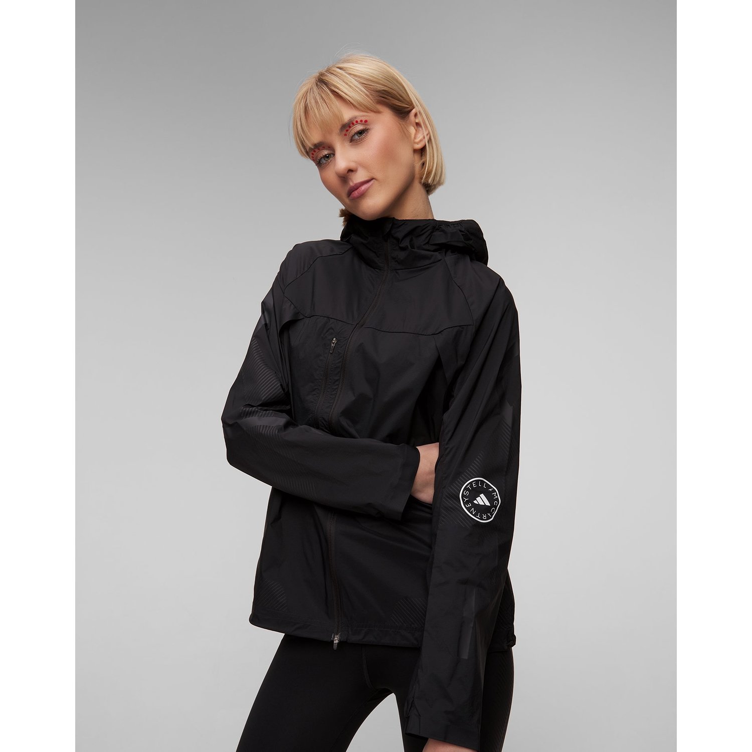 Czarna Kurtka Damska Adidas By Stella Mccartney Asmc Truepace