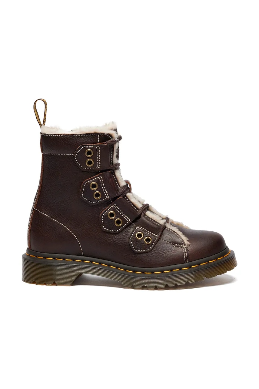 Dr. Martens workery skórzane 1460 LTT Fur Lined