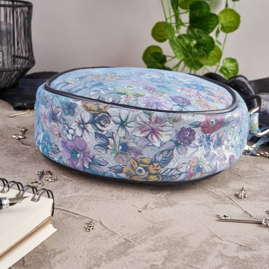 Listonoszka skórzana PAOLO PERUZZI GA401 niebieska