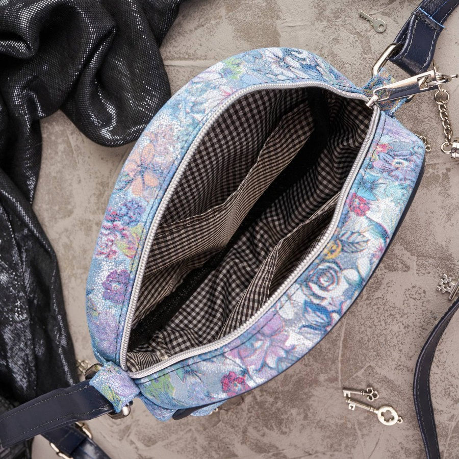 Listonoszka skórzana PAOLO PERUZZI GA401 niebieska