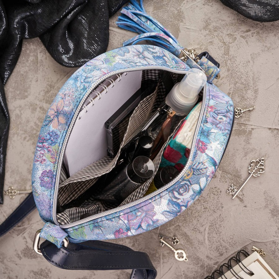 Listonoszka skórzana PAOLO PERUZZI GA401 niebieska