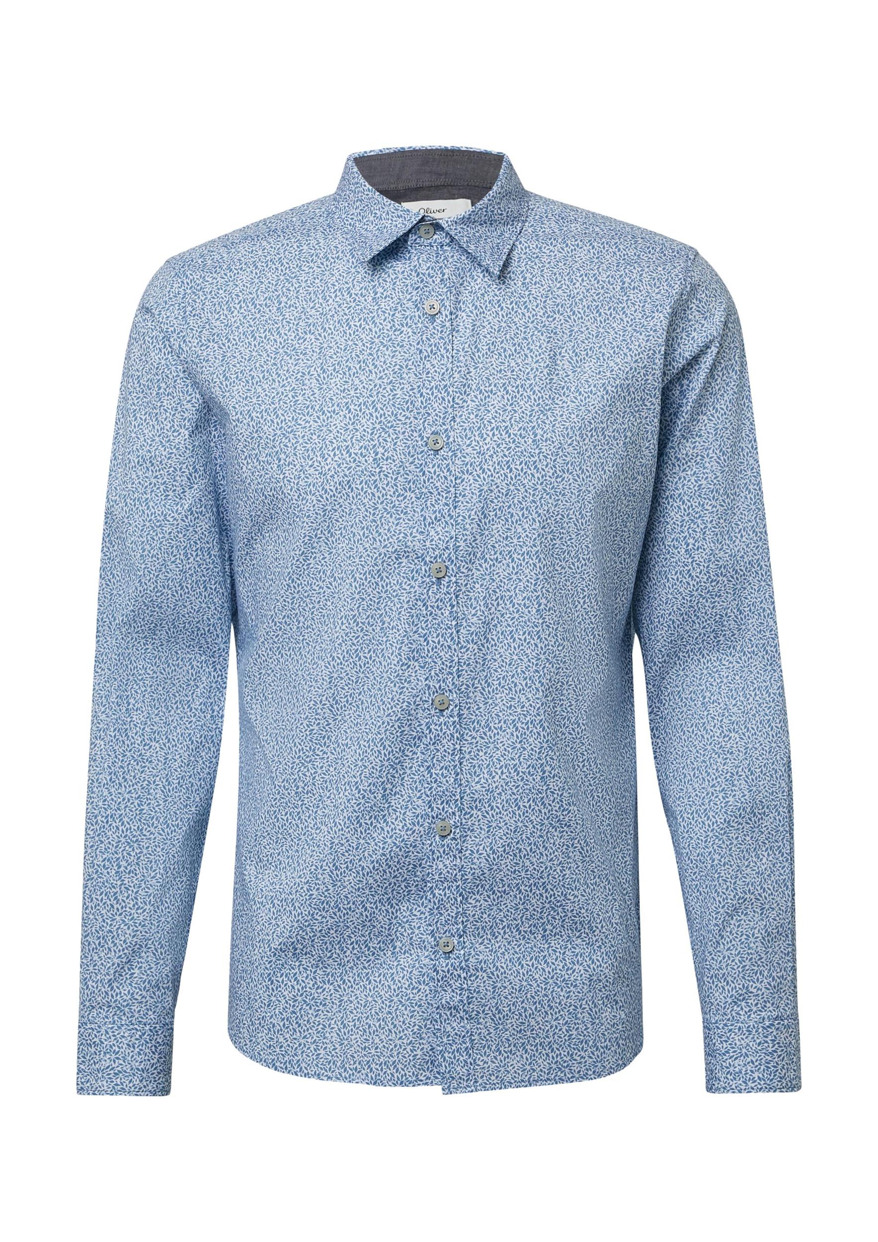 s.Oliver Koszula podpalany niebieski / jasnoniebieski