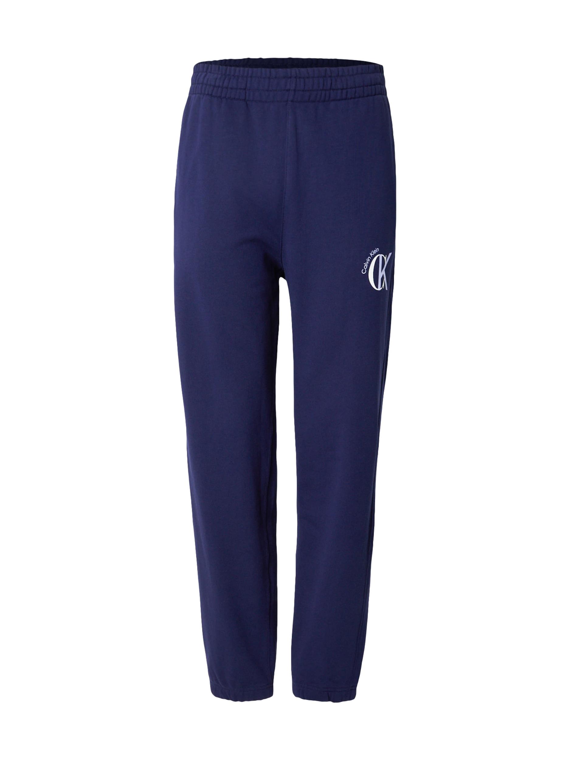 Calvin Klein Jeans Spodnie granatowy / pastelowy niebieski / biały