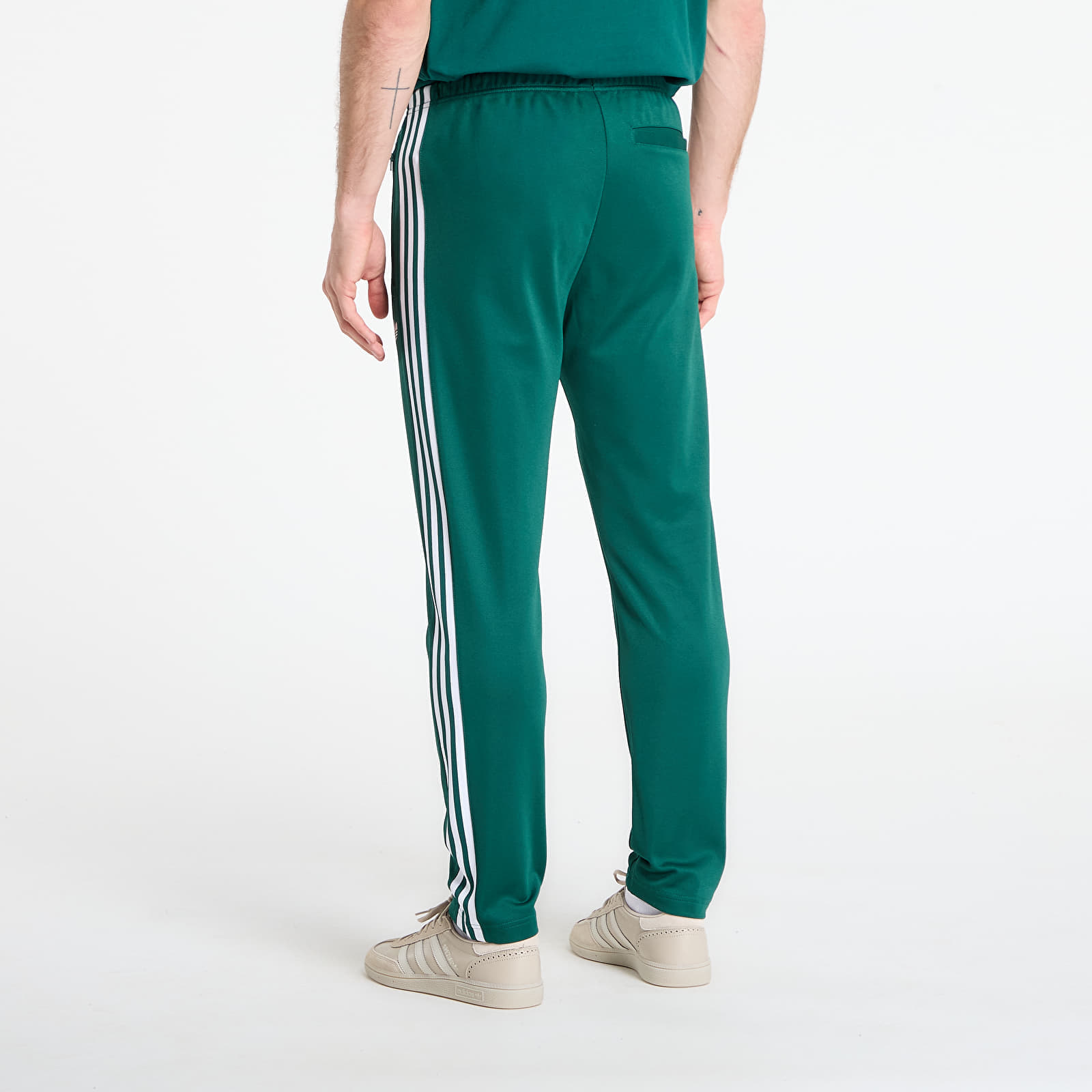 adidas Originals Spodnie dresowe adidas Beckenbauer Track Pants Collegiate Green/ White S
