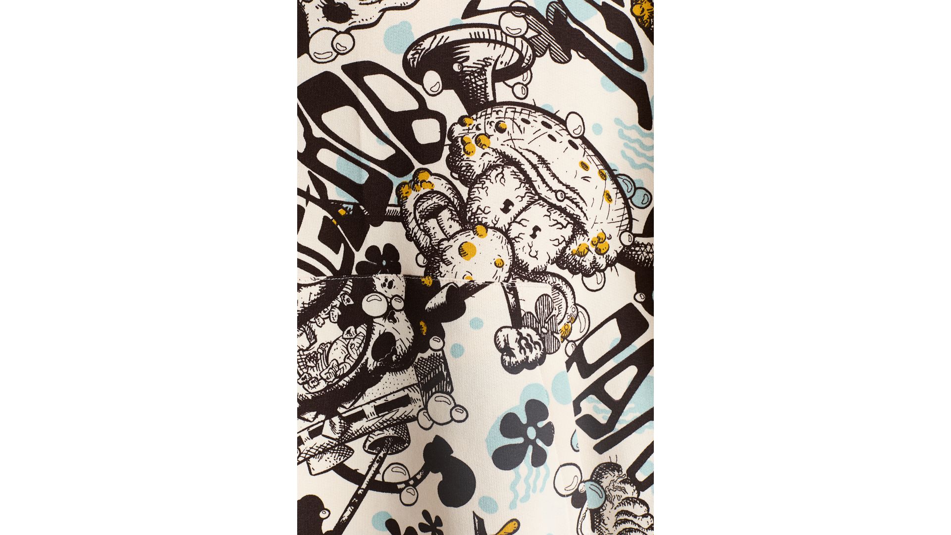 H & M - Bluza z kapturem i nadrukiem - Beżowy