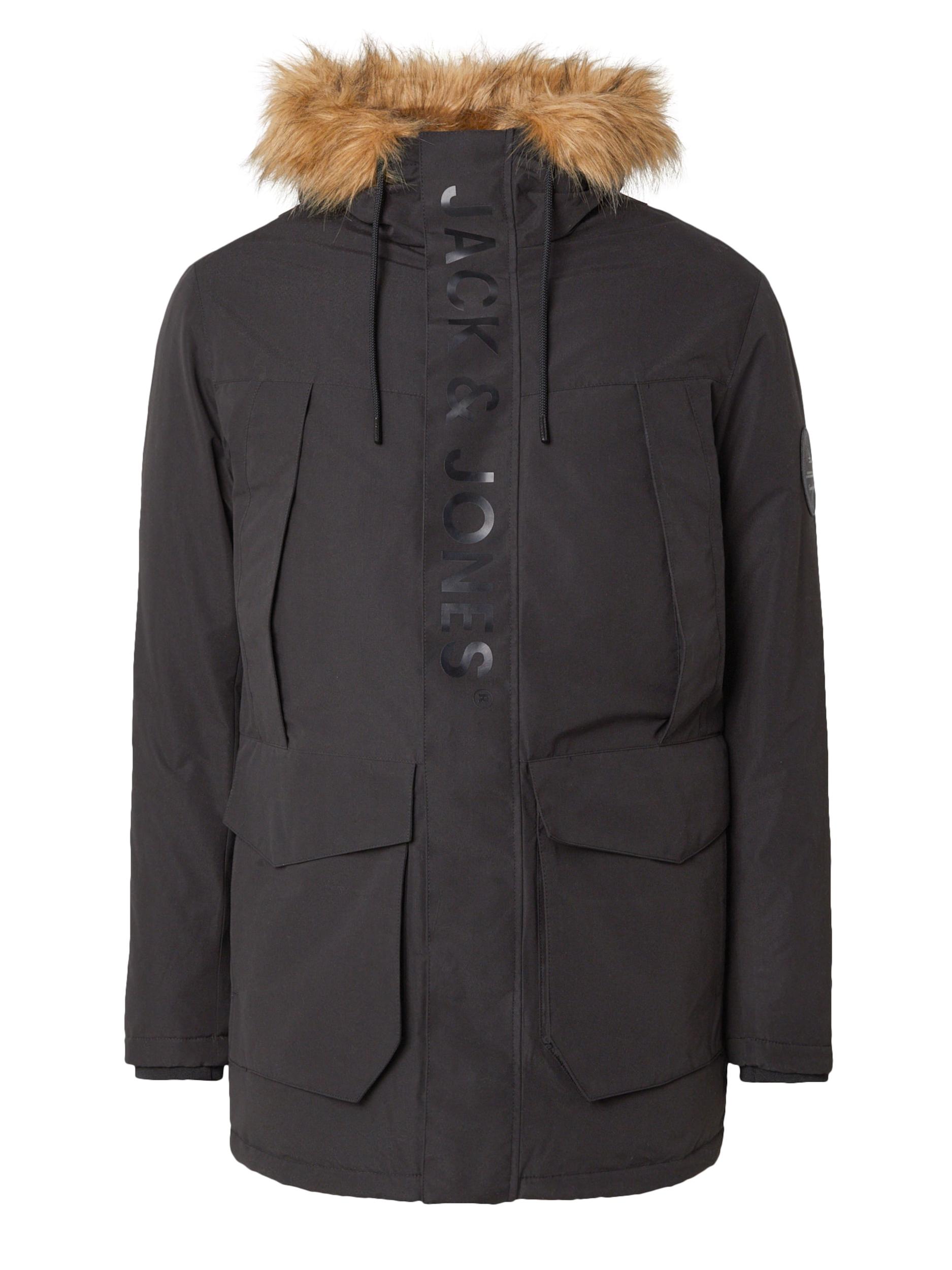 JACK & JONES Parka zimowa 'JJCAMP' czarny