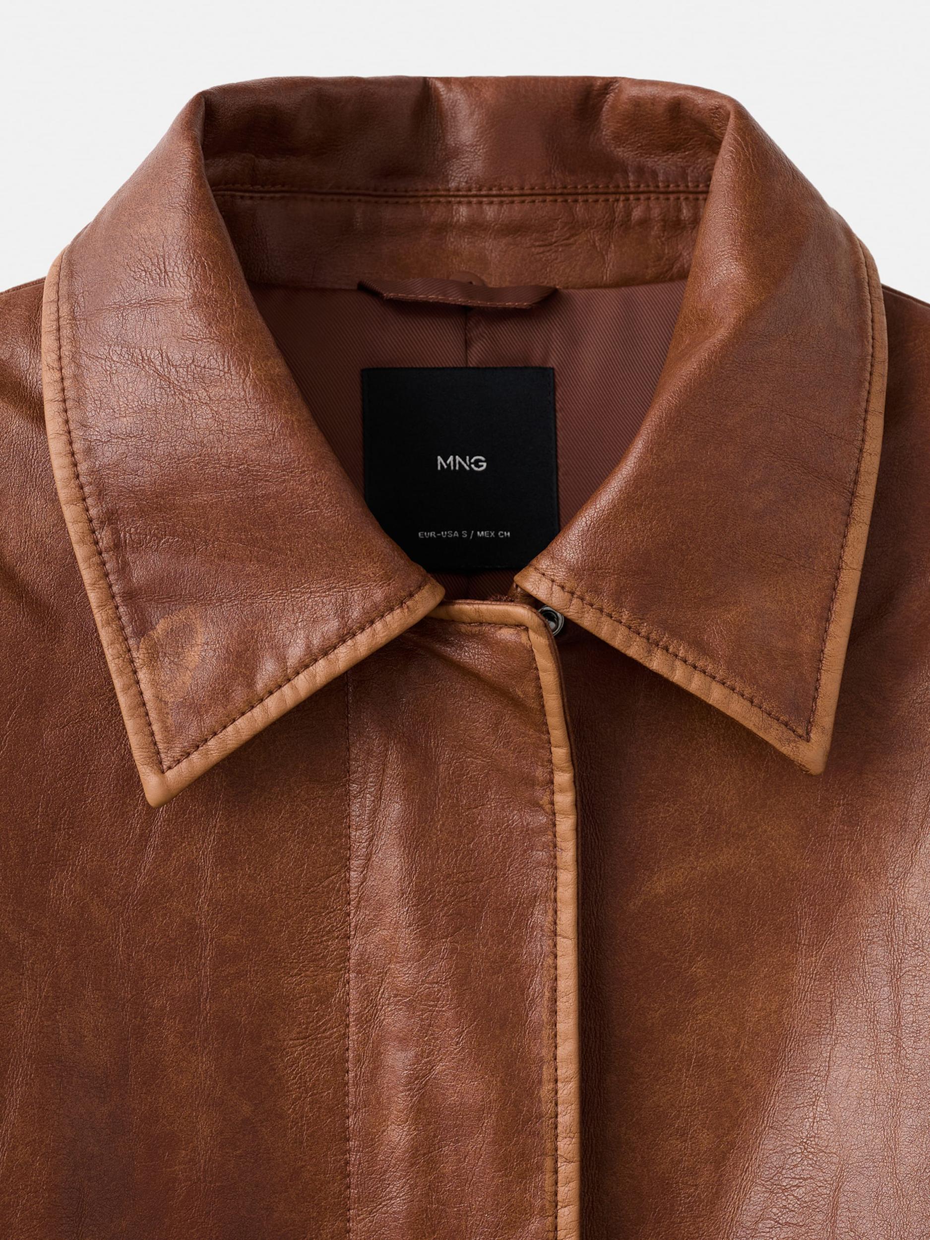 MANGO Kurtka przejściowa 'Duero' umbra / pełnobiały