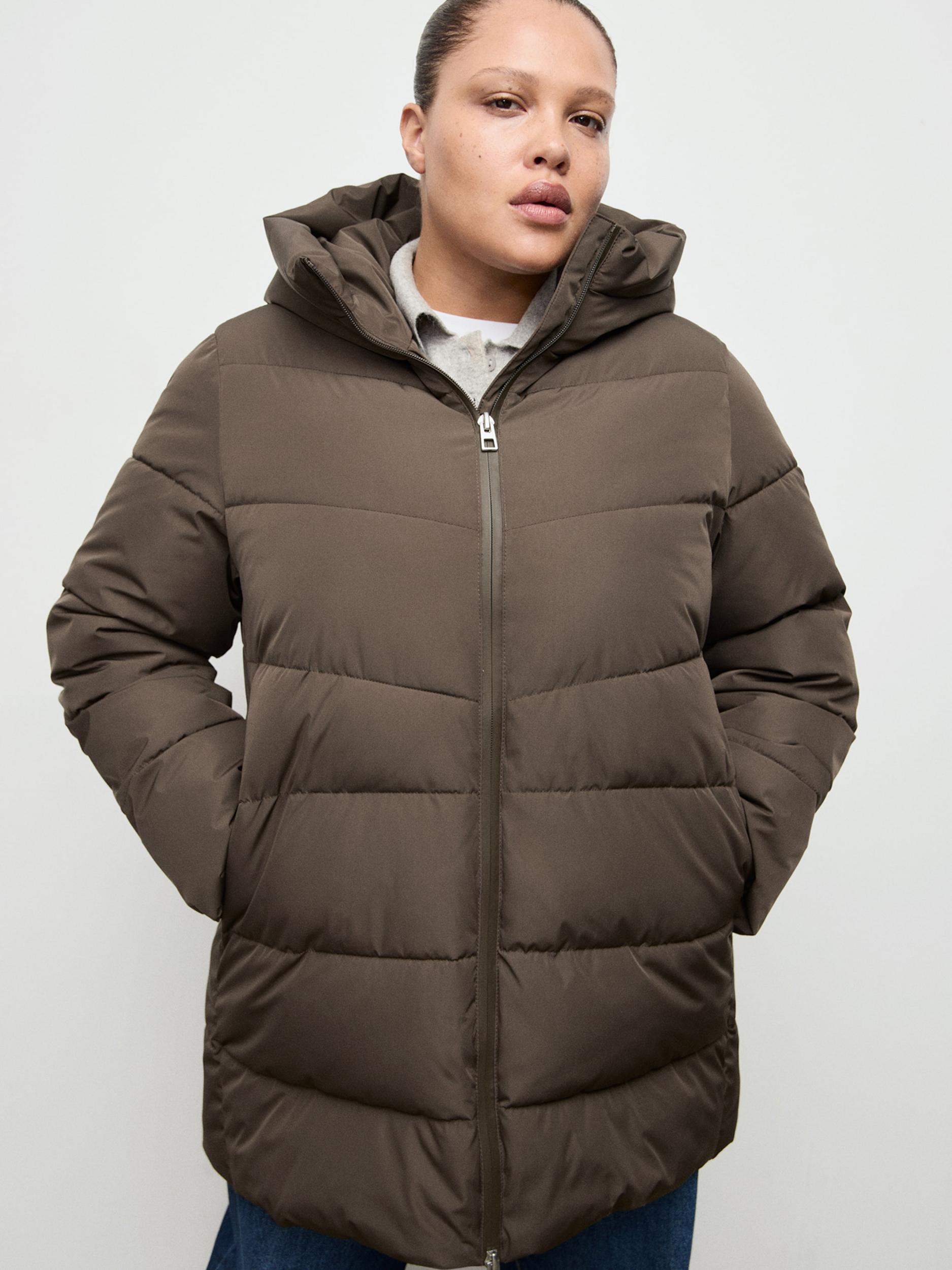 MANGO Płaszcz zimowy 'Tokyo' brązowy