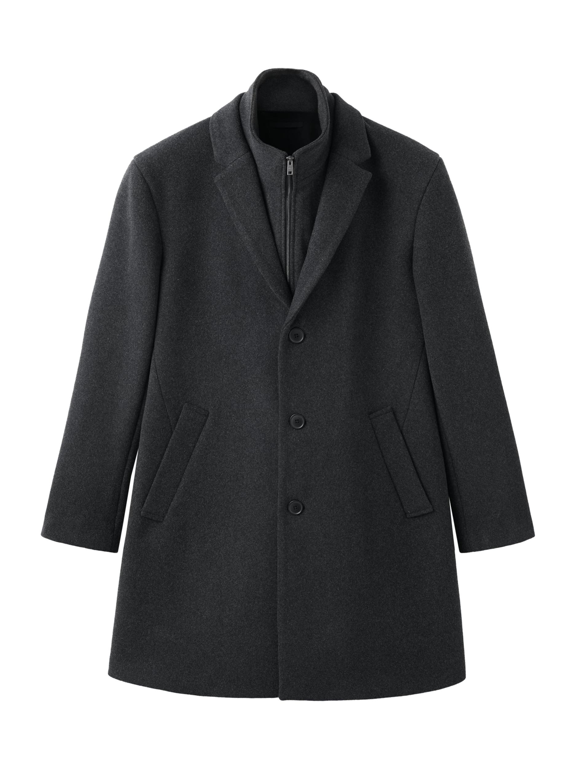 MANGO MAN Płaszcz przejściowy 'Uriel' ciemnoszary