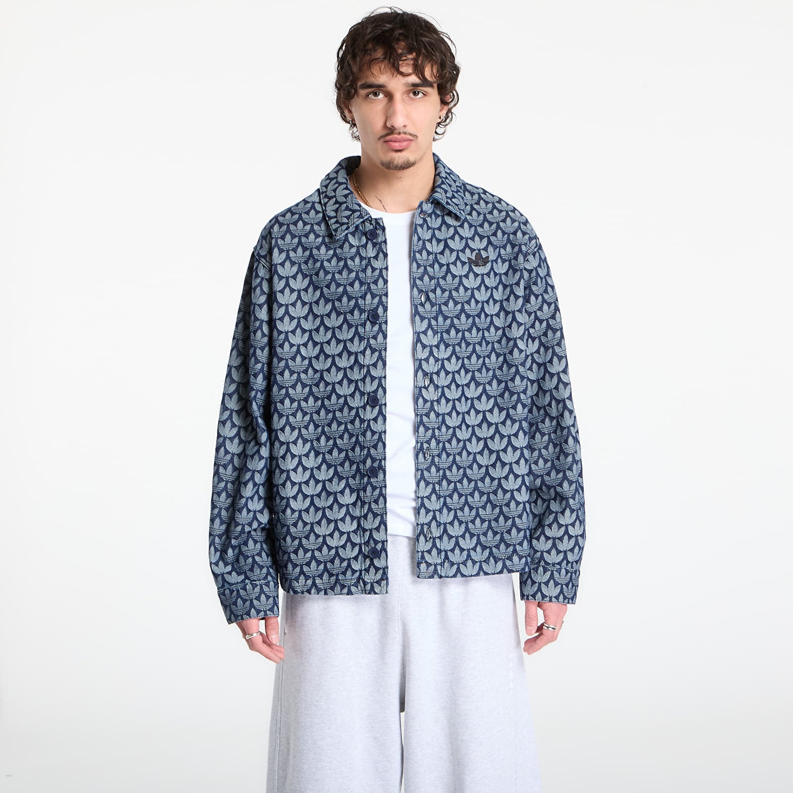 adidas Originals Koszula adidas Monogram Shirt Indigo Denim L