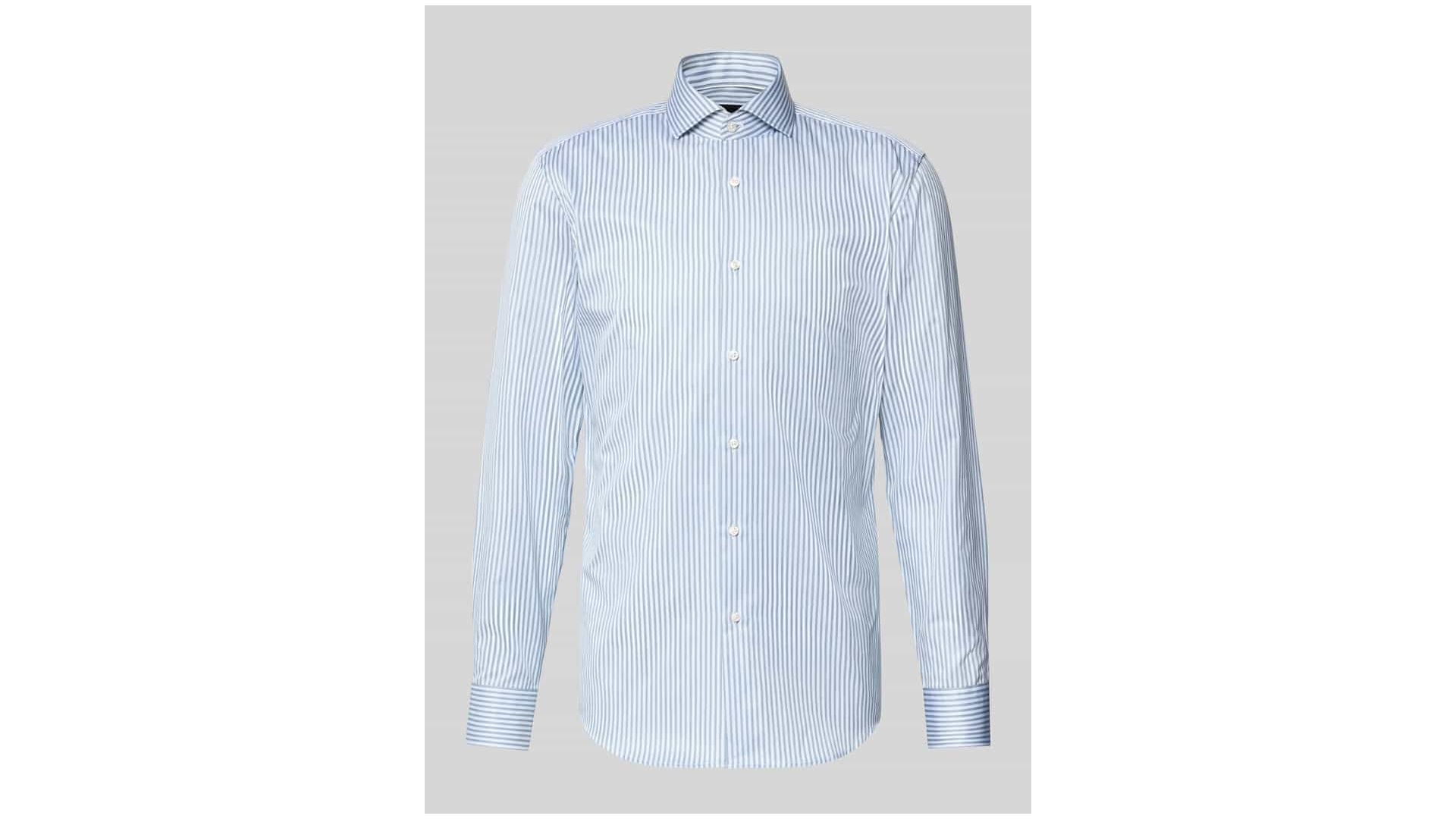 Boss Koszula biznesowa o kroju slim fit z czystej bawełny model ‘HANK’