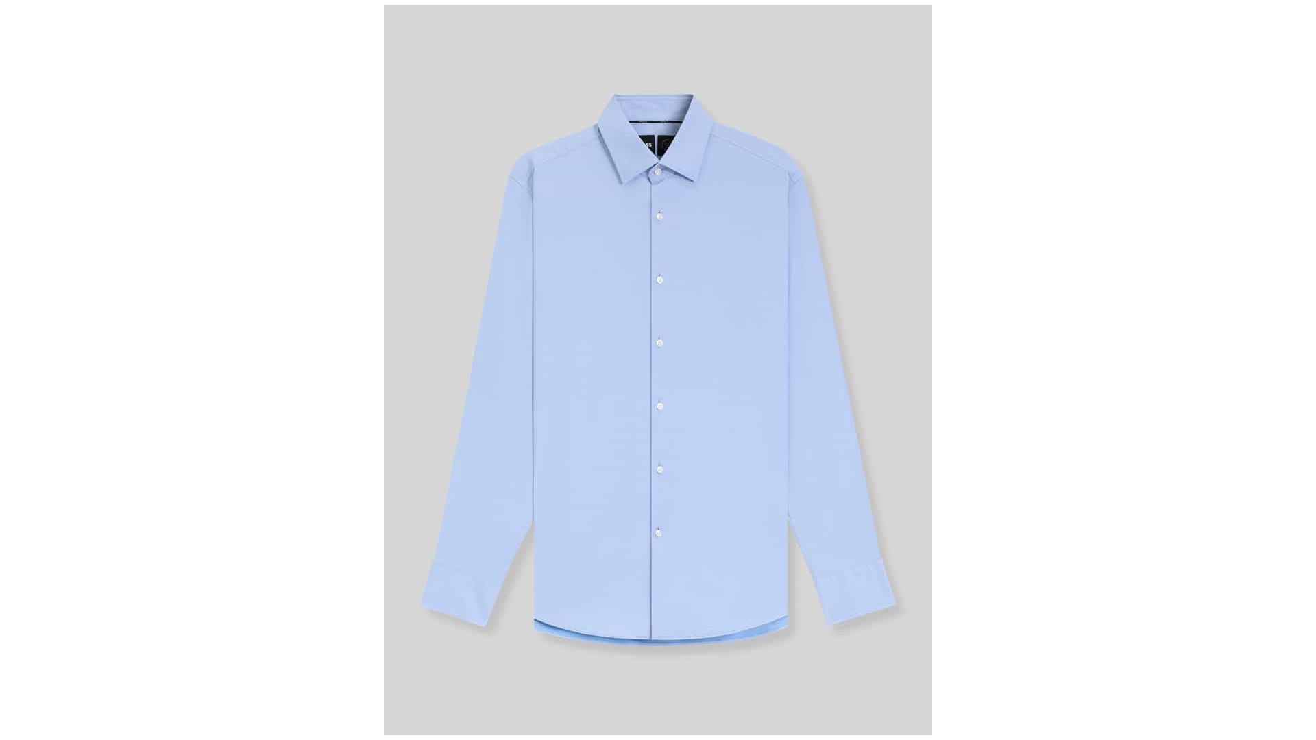 Boss Koszula biznesowa o kroju slim fit z diagonalu ze streczem model ‘P-HANK-KENT-C1-222’