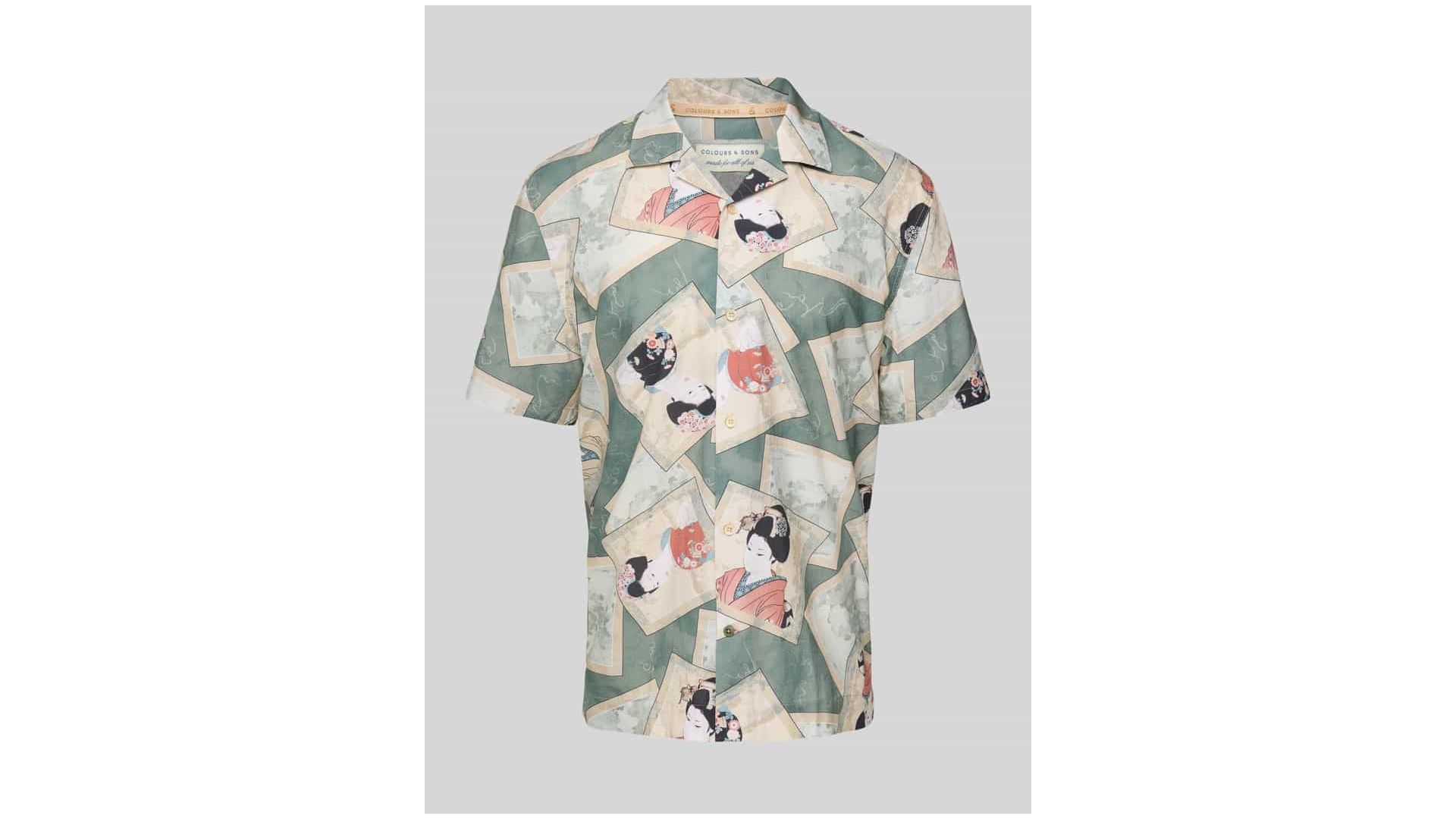 Colours & Sons Koszula casualowa o kroju regular fit z rękawem o dł. 1/2