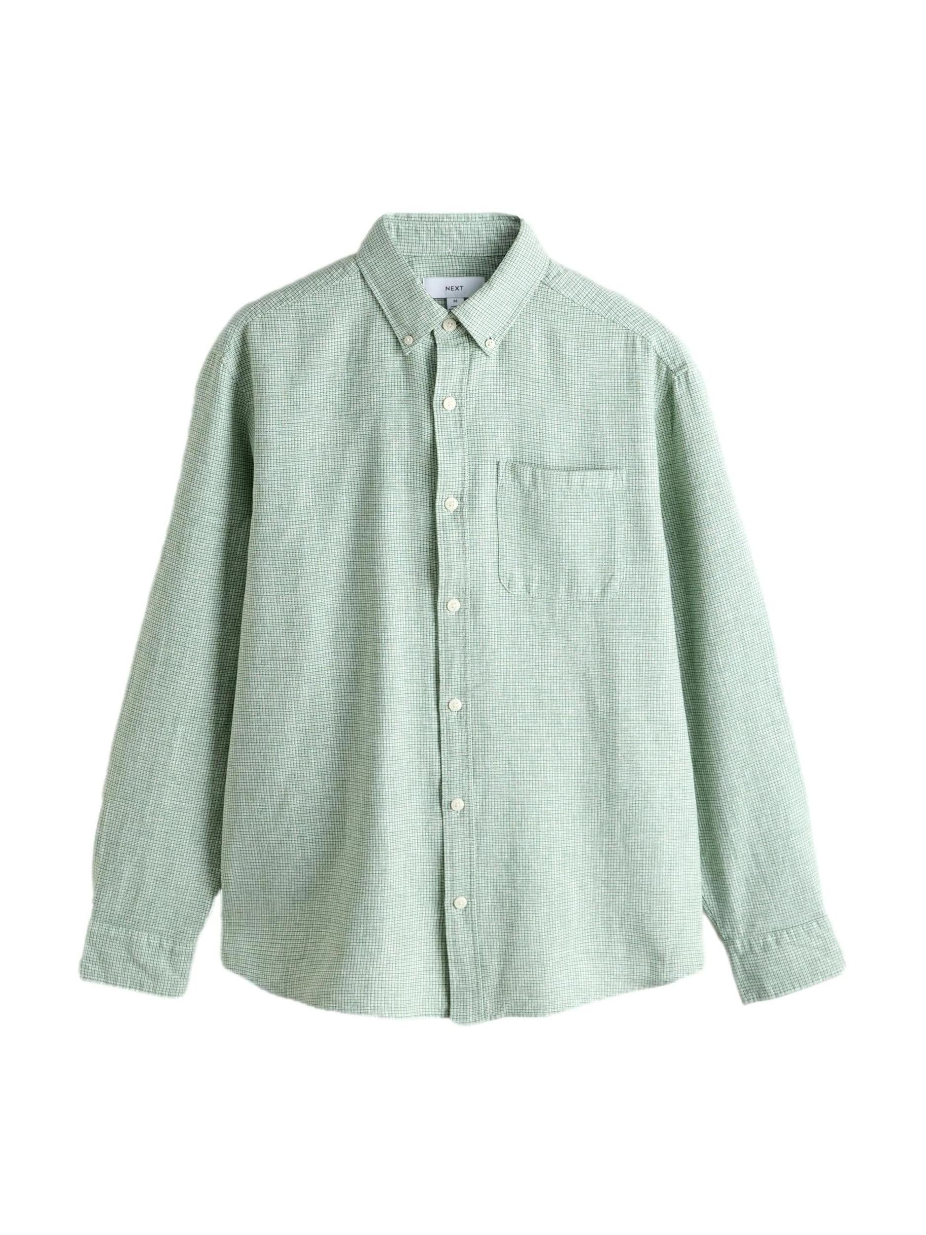 Next Koszula zielony / biały