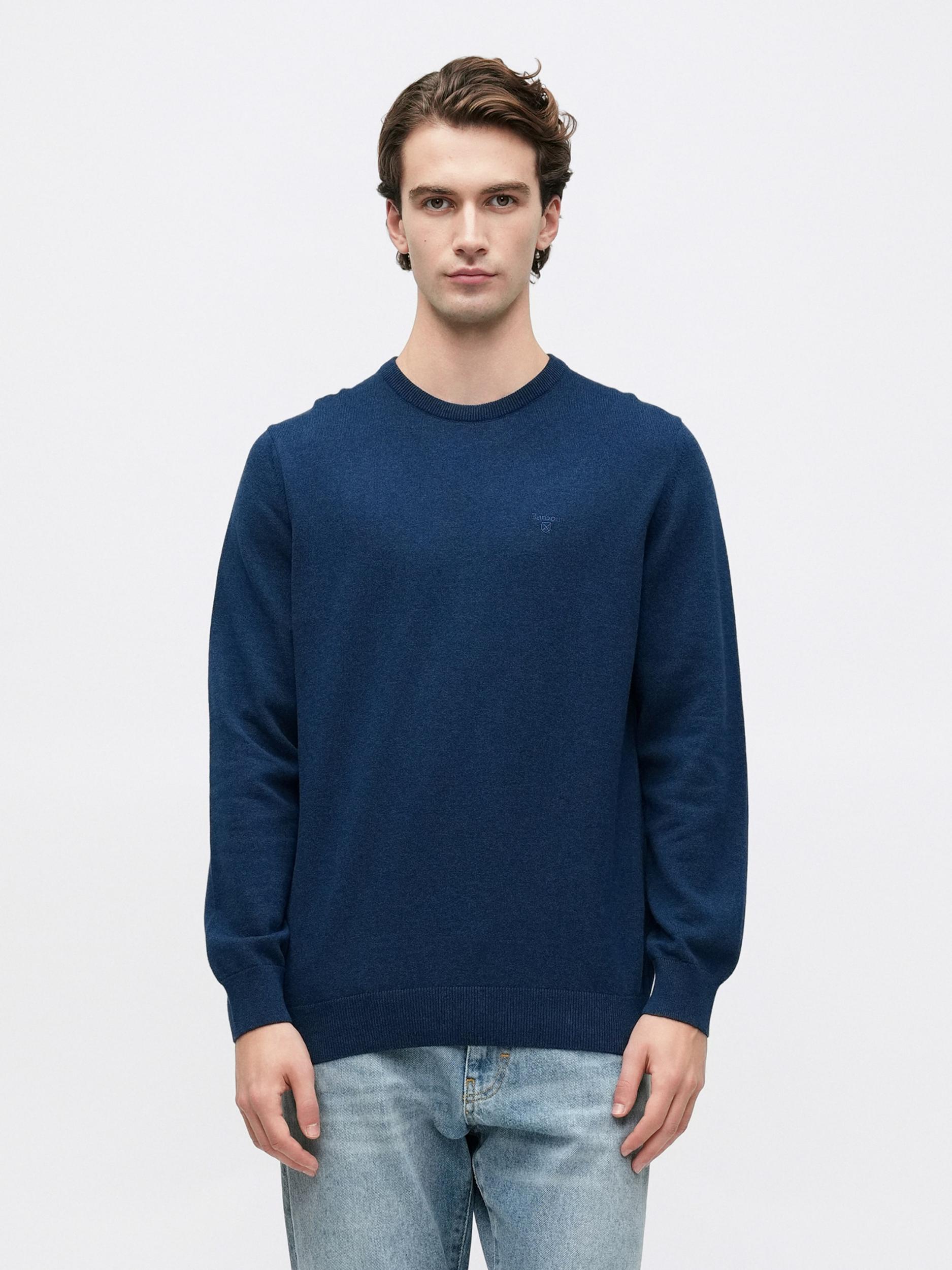 Barbour Sweter ciemny niebieski