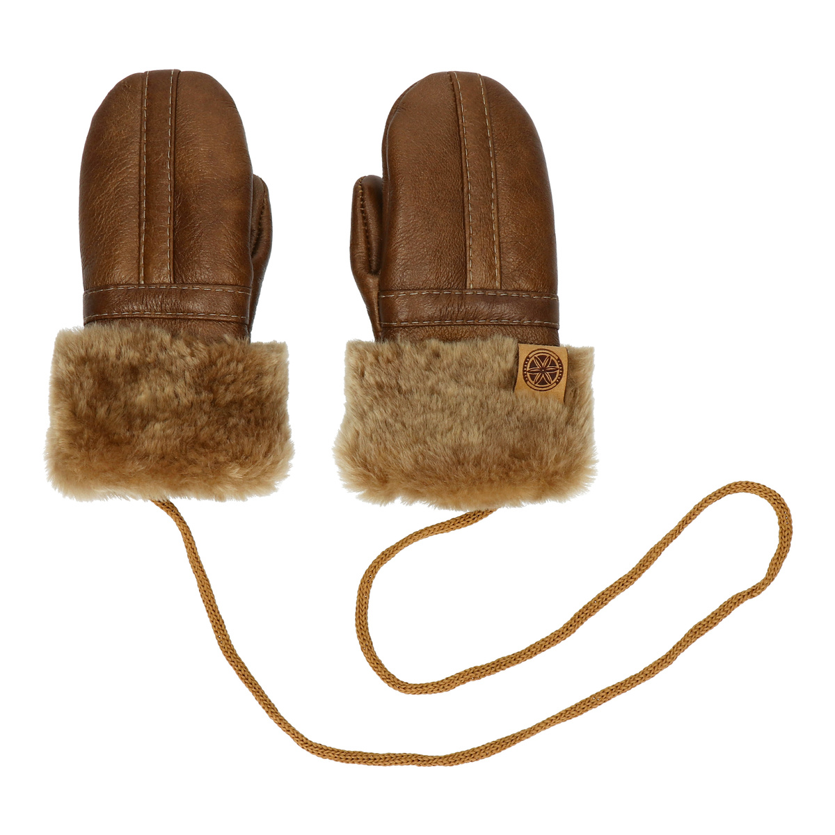 TMC Naturalleather Rękawiczki dziecięce z jednym palcem 100% FUTERKO