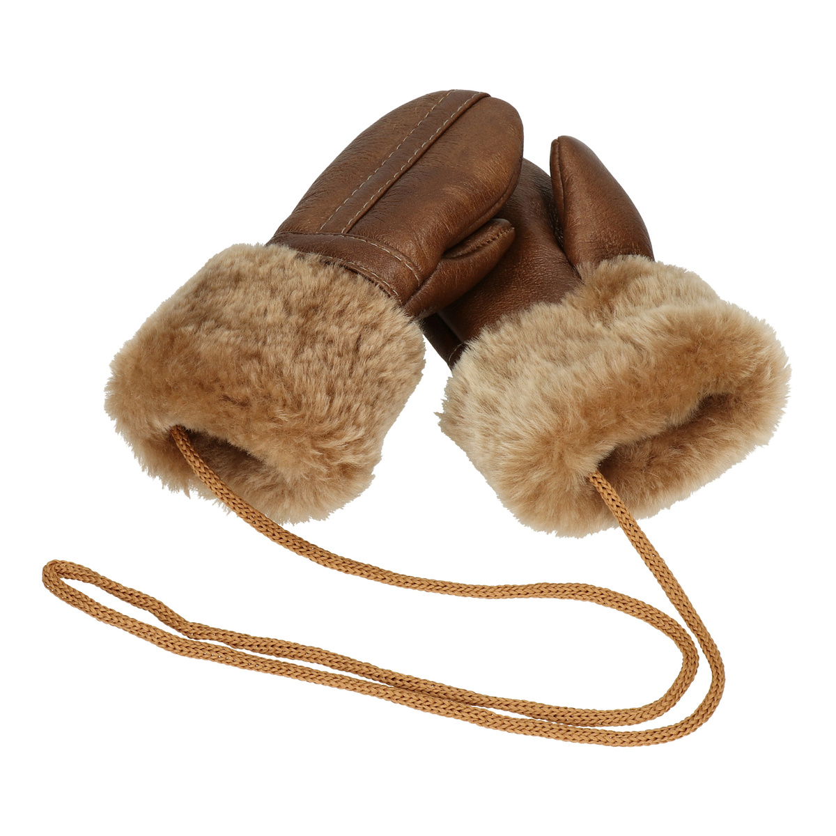 TMC Naturalleather Rękawiczki dziecięce z jednym palcem 100% FUTERKO