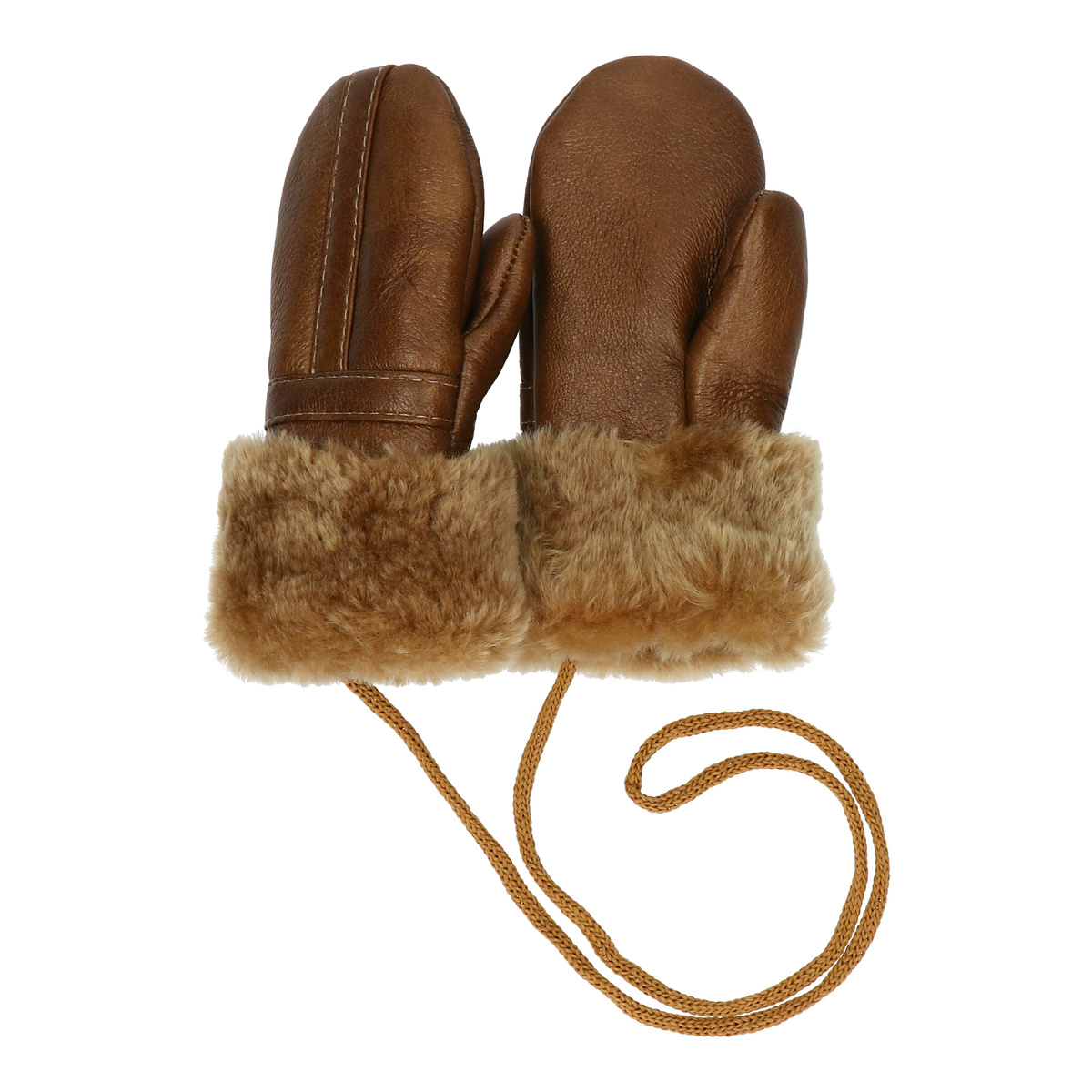 TMC Naturalleather Rękawiczki dziecięce z jednym palcem 100% FUTERKO