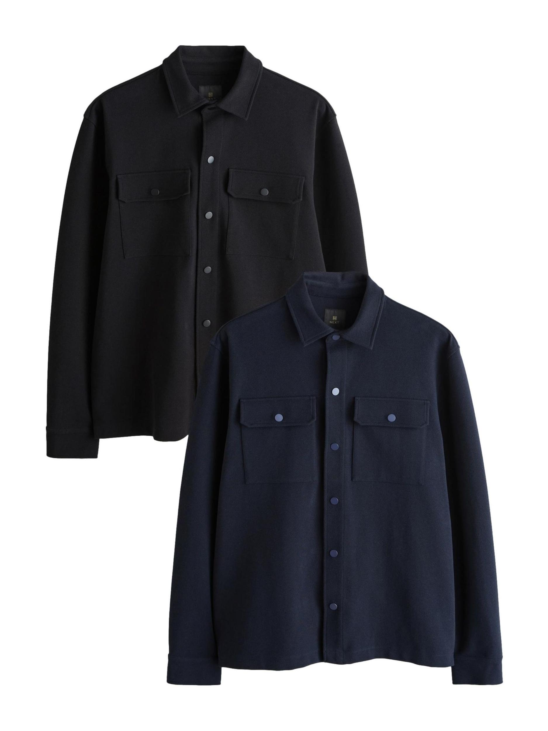 Next Koszula granatowy / czarny